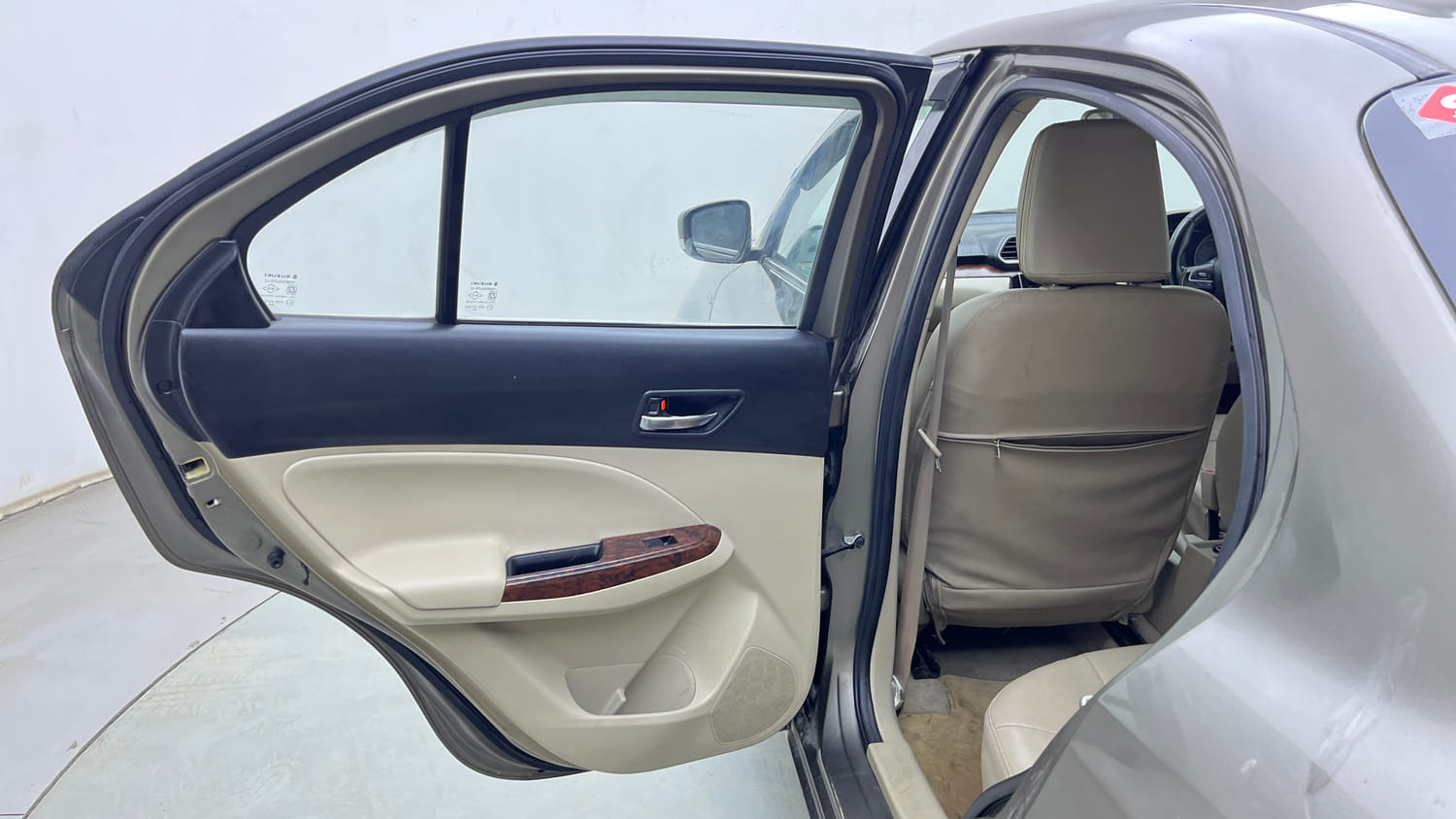 Used 2018 Maruti Suzuki Dzire ZDi Plus AMT Diesel Automatic interior LEFT REAR DOOR OPEN VIEW