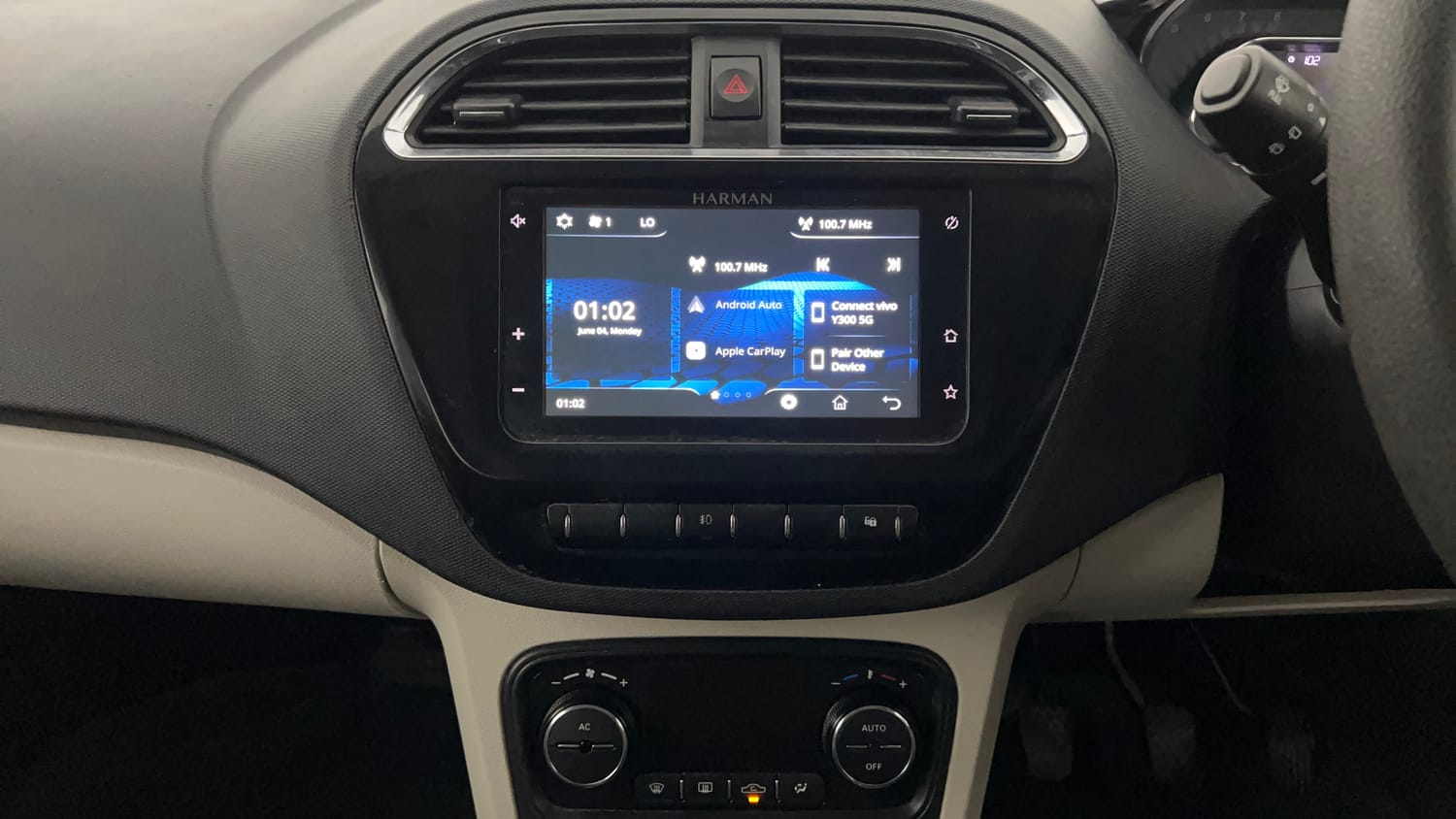 Used 2022 Tata Tiago XZ Plus Petrol Manual interior MUSIC SYSTEM & AC CONTROL VIEW