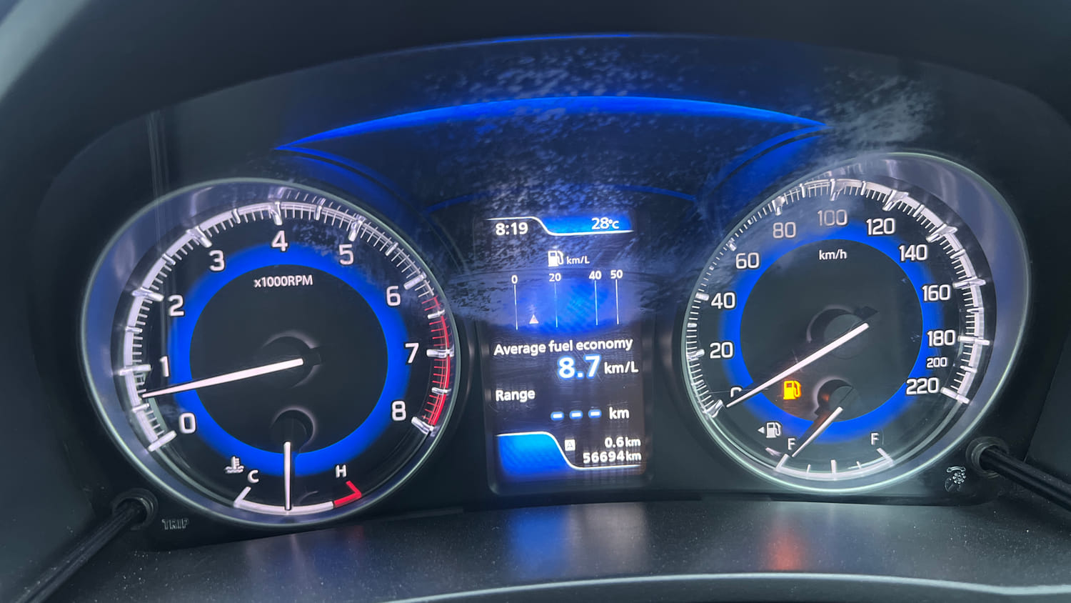 Used 2017 Maruti Suzuki Baleno Alpha 1.2 Petrol Manual interior CLUSTERMETER VIEW