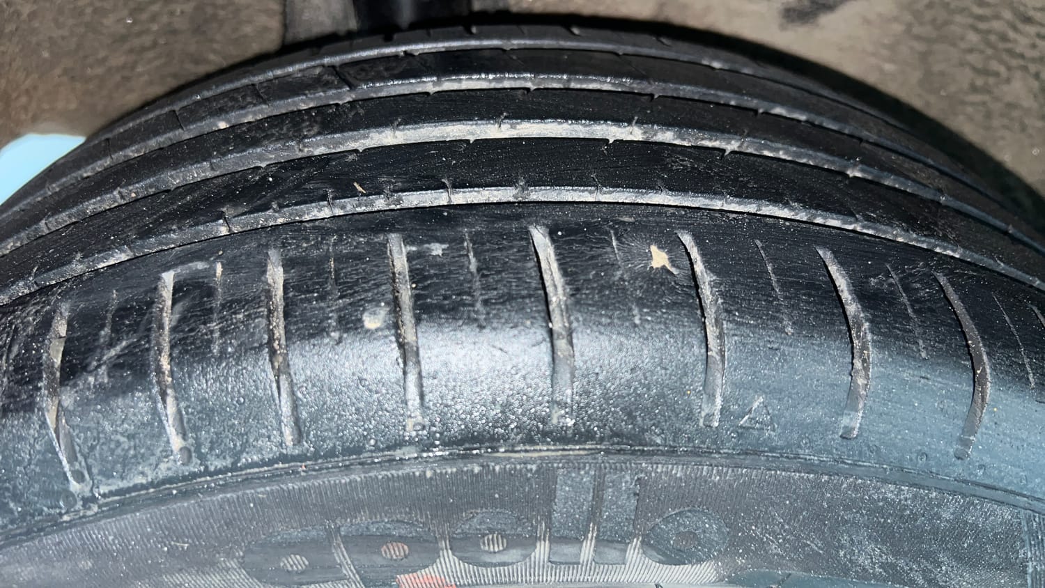 Used 2020 Toyota Glanza V CVT Petrol Automatic tyres RIGHT REAR TYRE TREAD VIEW
