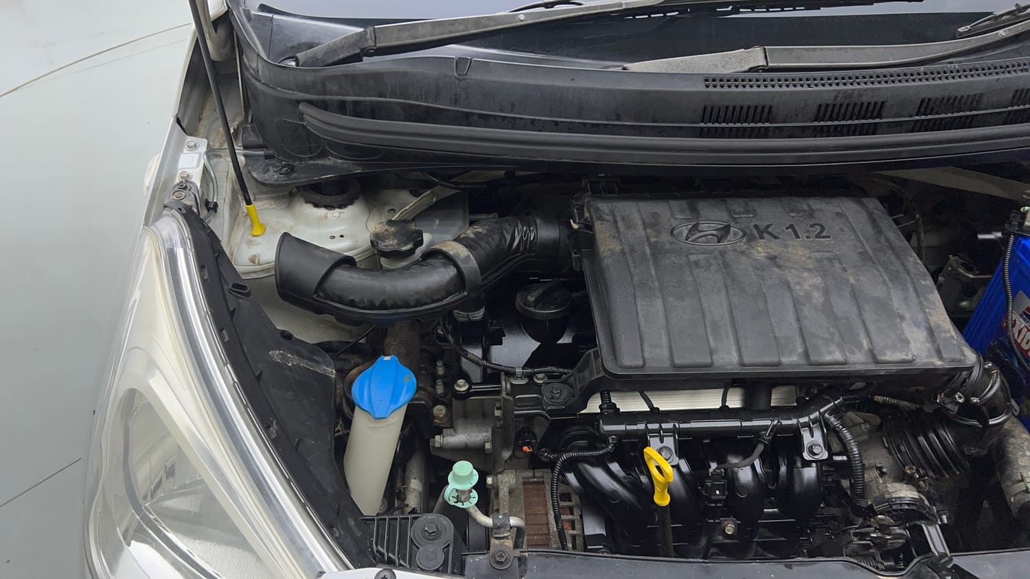 Used 2017 Hyundai Grand i10 Sportz 1.2 Kappa VTVT Petrol Manual engine ENGINE RIGHT SIDE VIEW