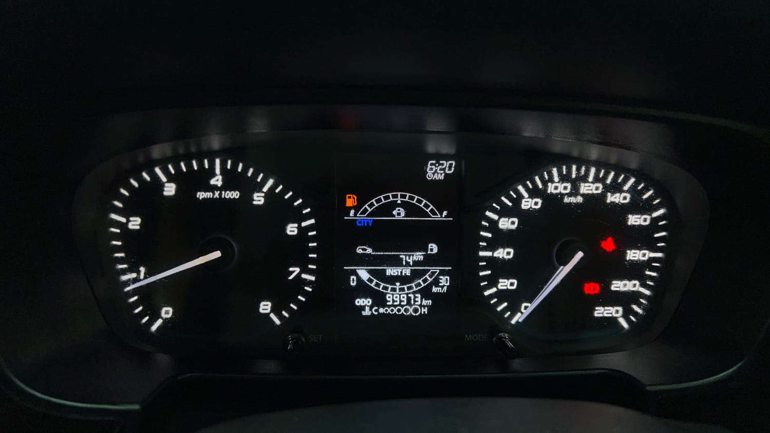 Used 2023 Tata Punch Adventure RHYTHM PACK MT Petrol + CNG (Outside Fitted) Cng Manual interior CLUSTERMETER VIEW