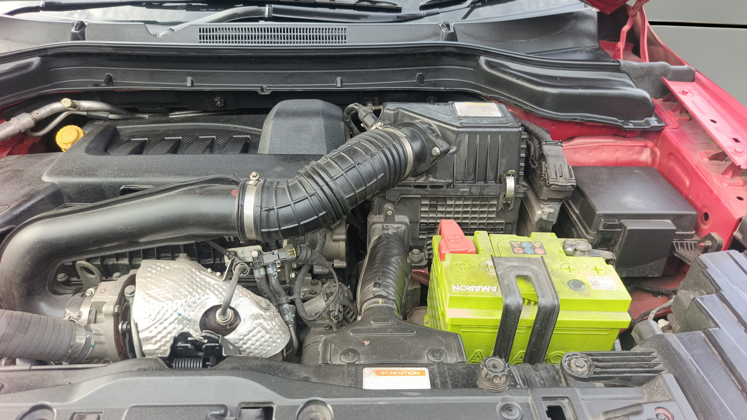 Used 2022 Mahindra XUV 300 W8 (O) 1.5 Diesel AMT Diesel Automatic engine ENGINE LEFT SIDE VIEW