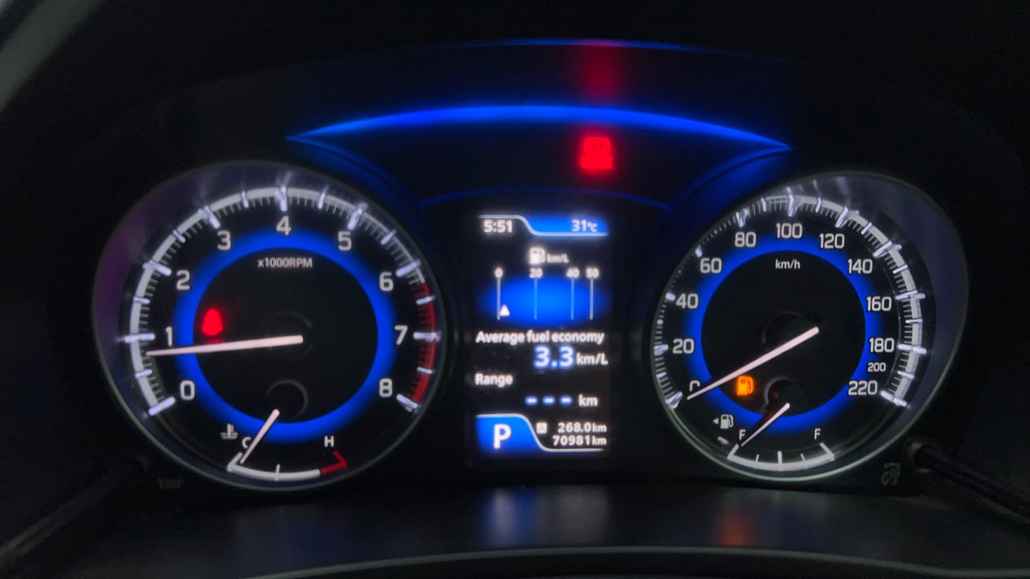 Used 2020 Toyota Glanza V CVT Petrol Automatic interior CLUSTERMETER VIEW