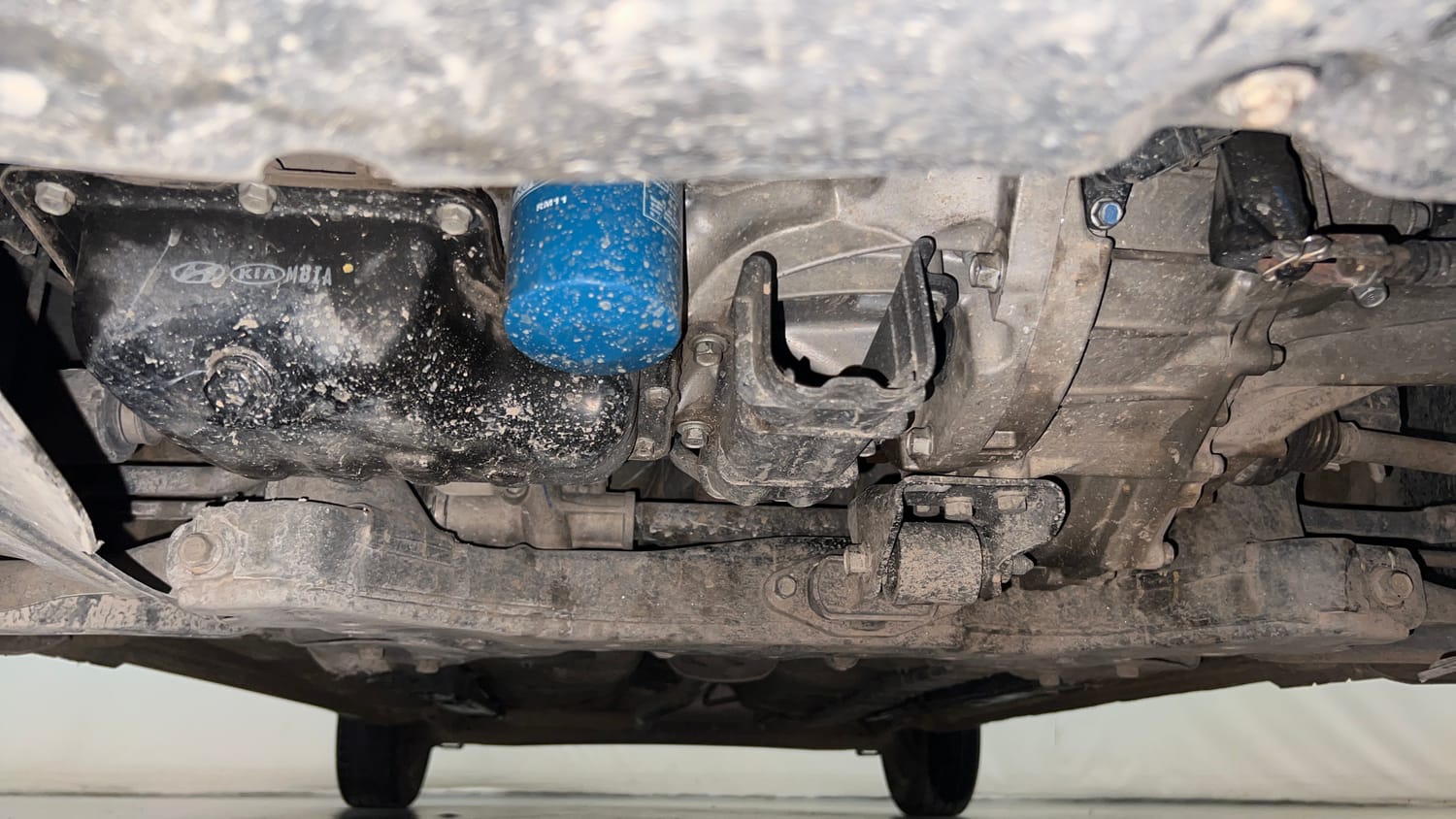 Used 2017 Hyundai Grand i10 Sportz 1.2 Kappa VTVT Petrol Manual extra FRONT LEFT UNDERBODY VIEW