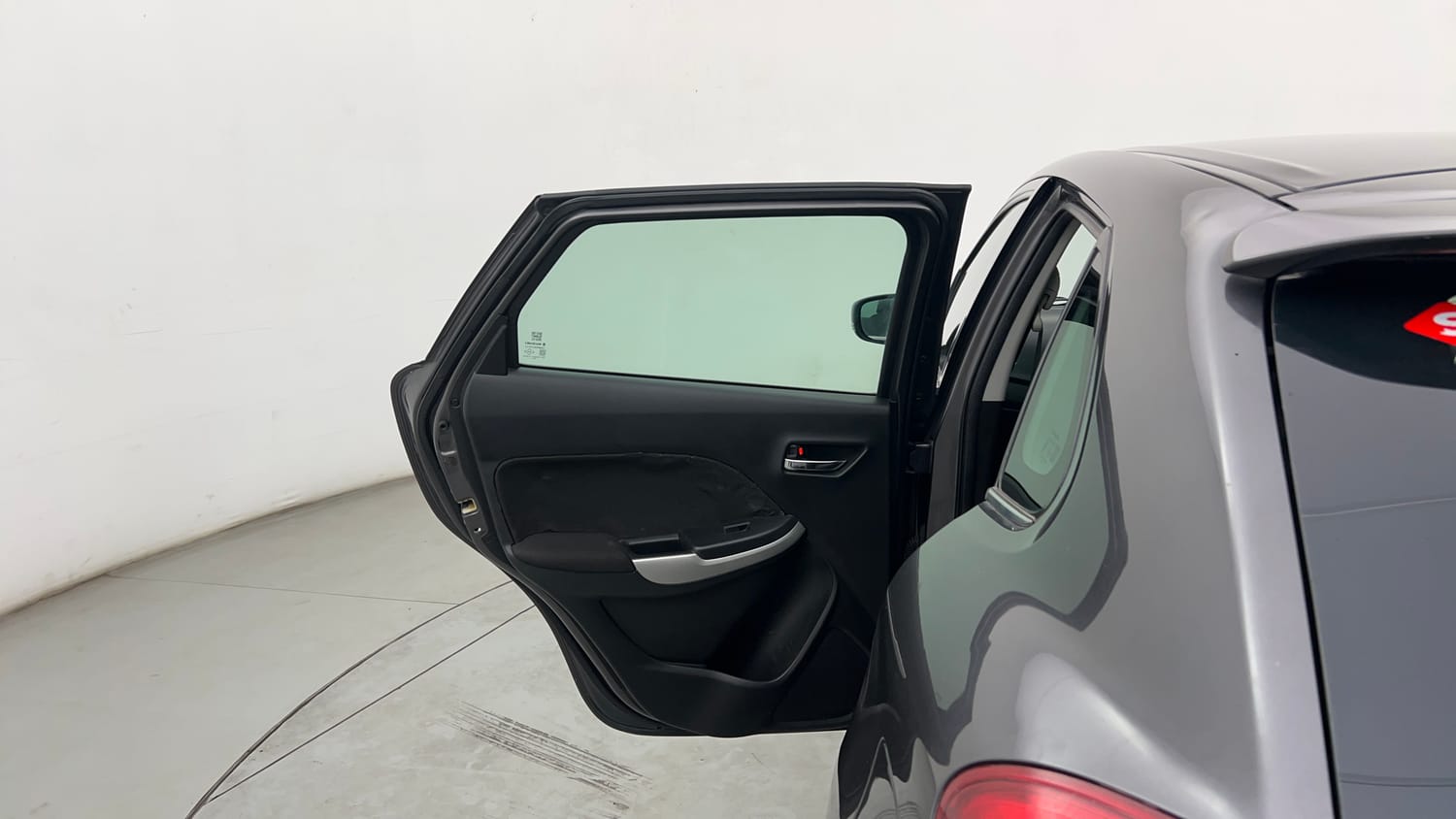 Used 2016 Maruti Suzuki Baleno Zeta 1.2 Petrol Manual interior LEFT REAR DOOR OPEN VIEW