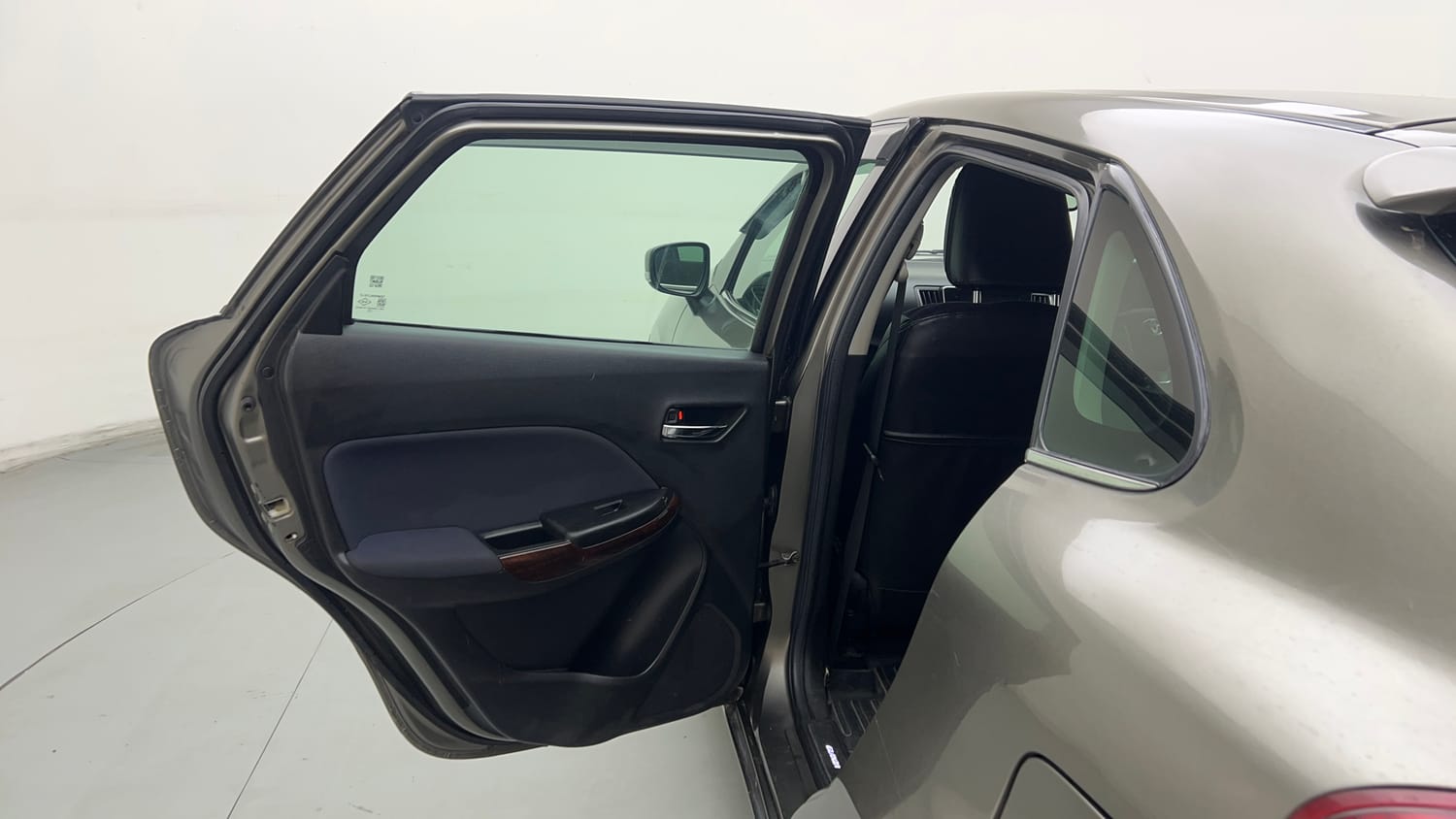 Used 2020 Toyota Glanza V CVT Petrol Automatic interior LEFT REAR DOOR OPEN VIEW
