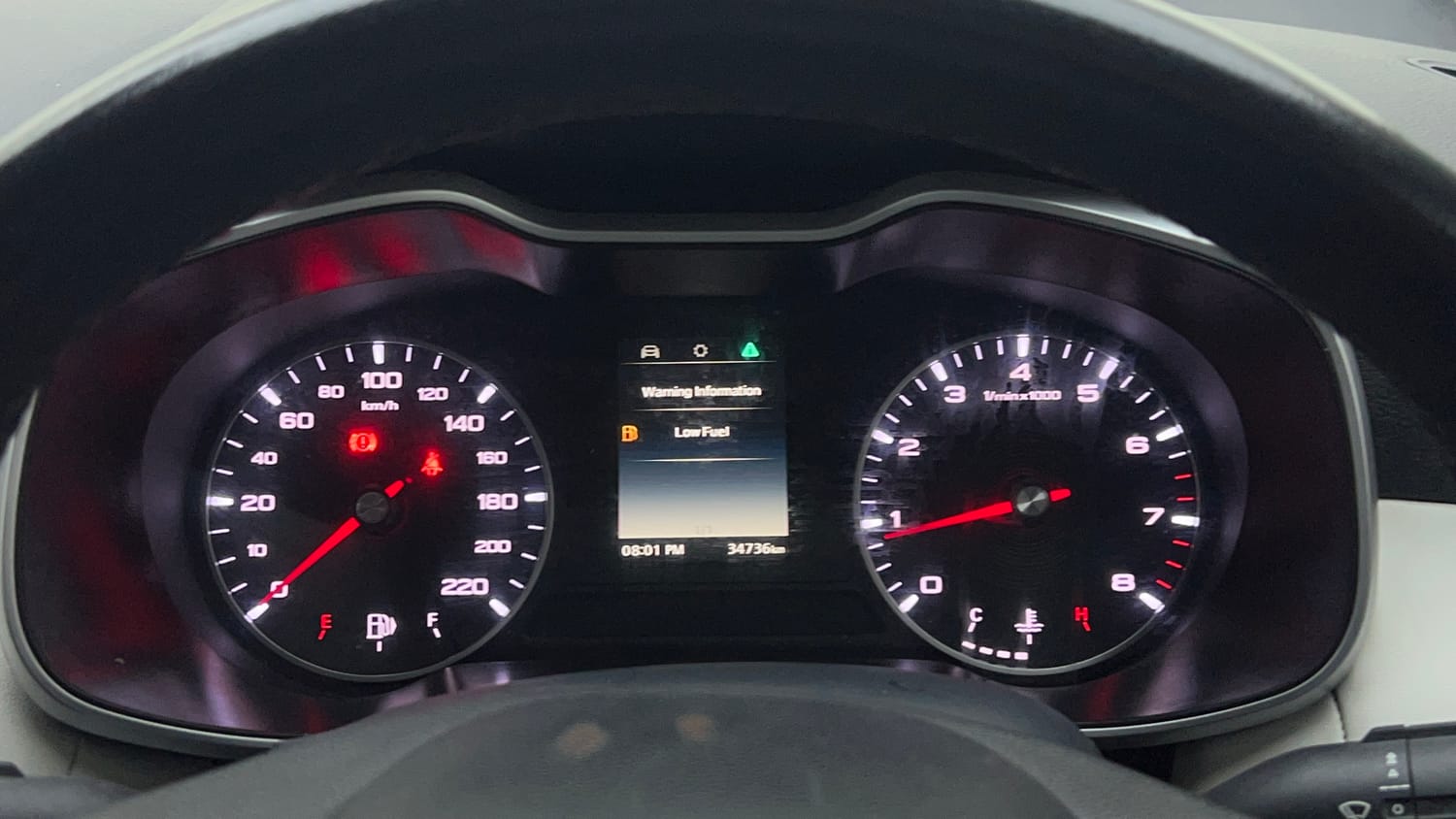Used 2023 MG Motors Astor Super EX 1.5 MT Petrol Manual interior CLUSTERMETER VIEW