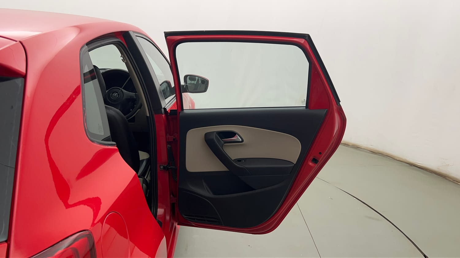 Used 2012 Volkswagen Polo Comfortline 1.2L (P) Petrol Manual interior RIGHT REAR DOOR OPEN VIEW