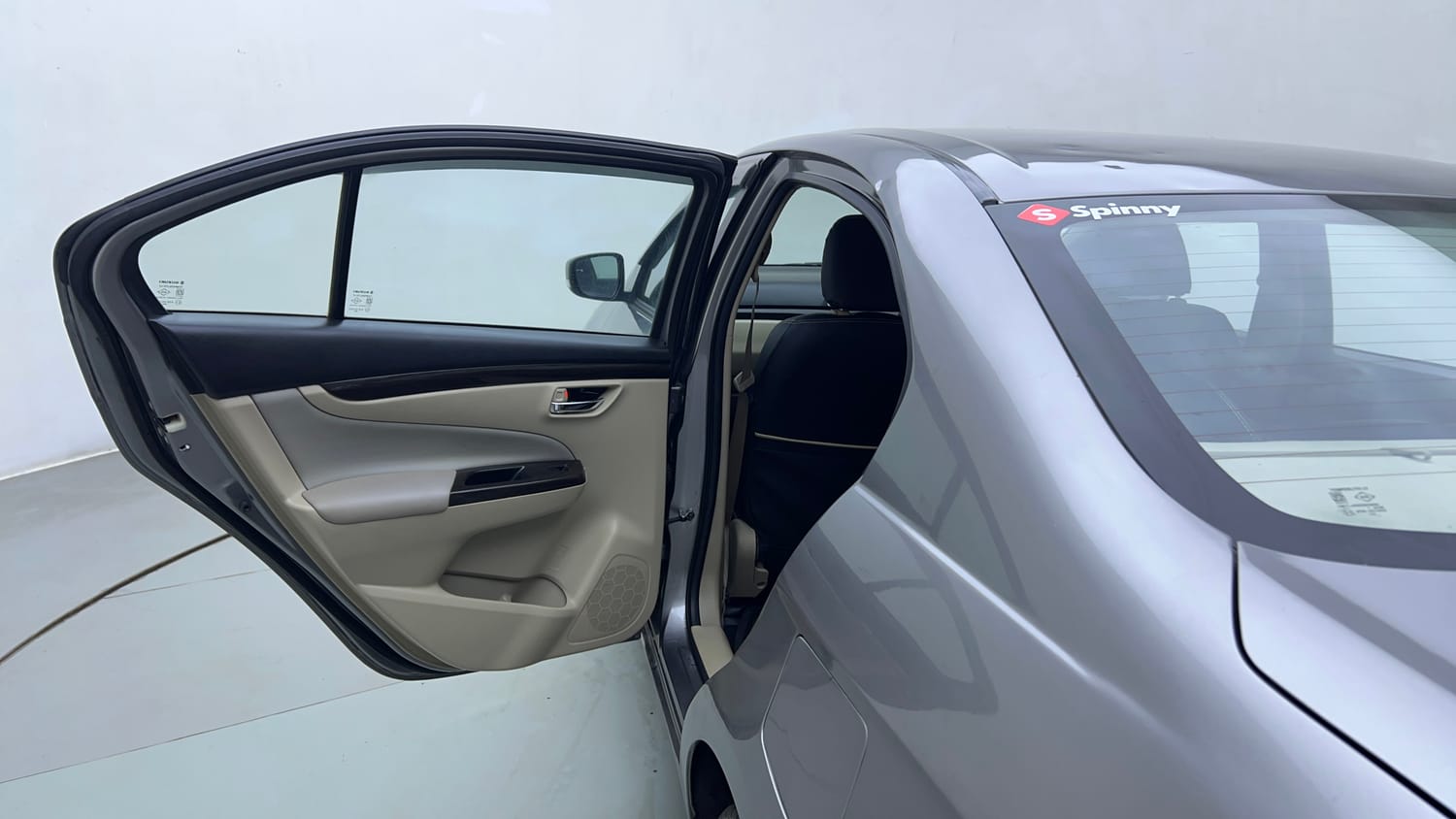 Used 2017 Maruti Suzuki Ciaz Zeta 1.3 Hybrid Diesel Manual interior LEFT REAR DOOR OPEN VIEW