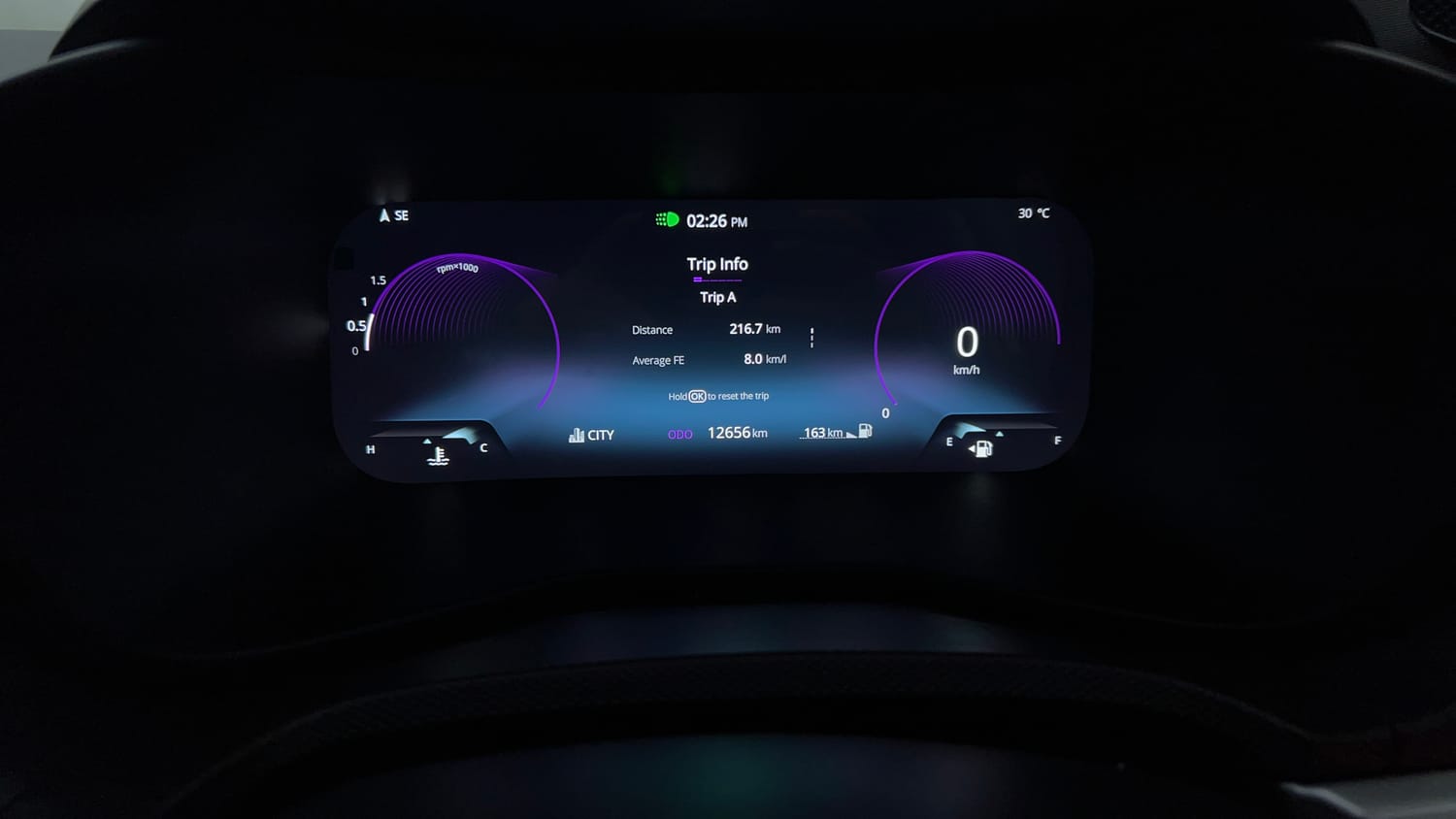 Used 2024 Tata Nexon Fearless 1.2 Revotron Petrol 6MT DT Petrol Manual interior CLUSTERMETER VIEW