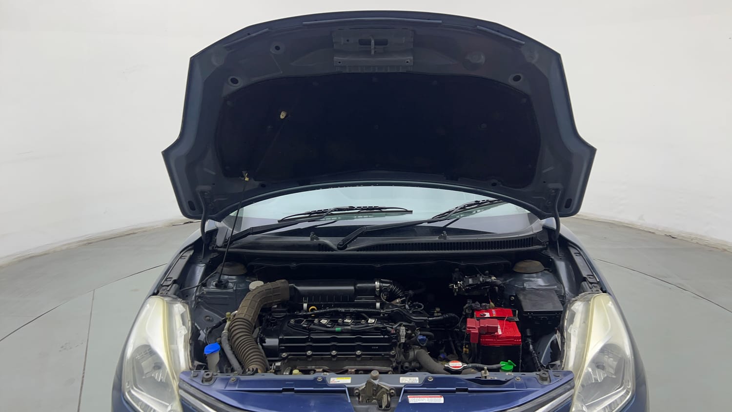 Used 2016 Maruti Suzuki Baleno Delta 1.2 Petrol Manual engine ENGINE & BONNET OPEN FRONT VIEW