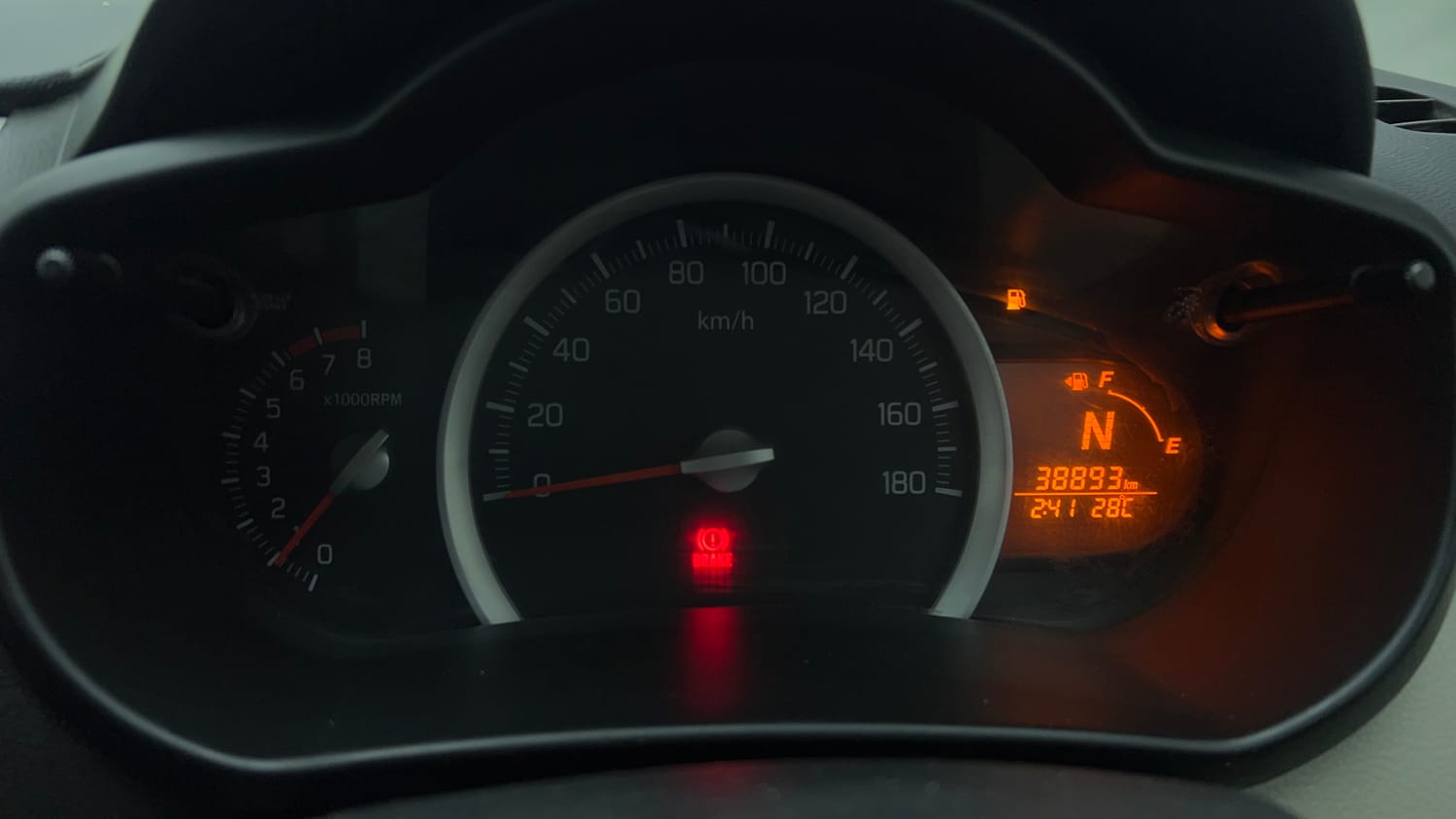 Used 2014 Maruti Suzuki Celerio VXi AMT Petrol Automatic interior CLUSTERMETER VIEW