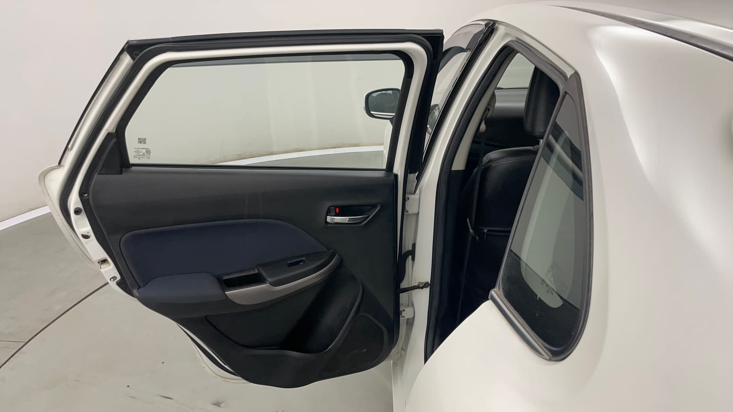 Used 2021 Maruti Suzuki Baleno Zeta Petrol Manual interior LEFT REAR DOOR OPEN VIEW