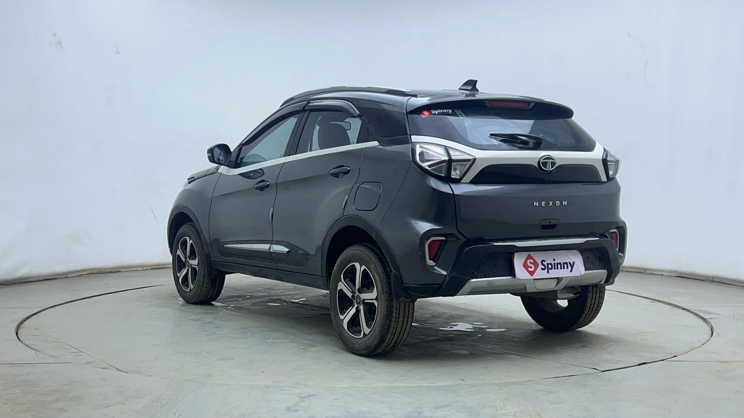 Used 2023 Tata Nexon XZ Plus (L) Petrol Manual exterior LEFT REAR CORNER VIEW