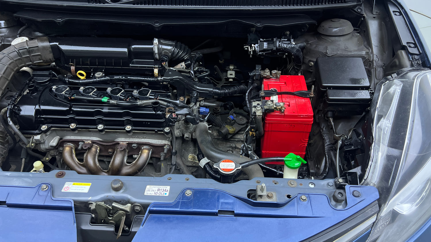 Used 2017 Maruti Suzuki Baleno Alpha 1.2 Petrol Manual engine ENGINE LEFT SIDE VIEW