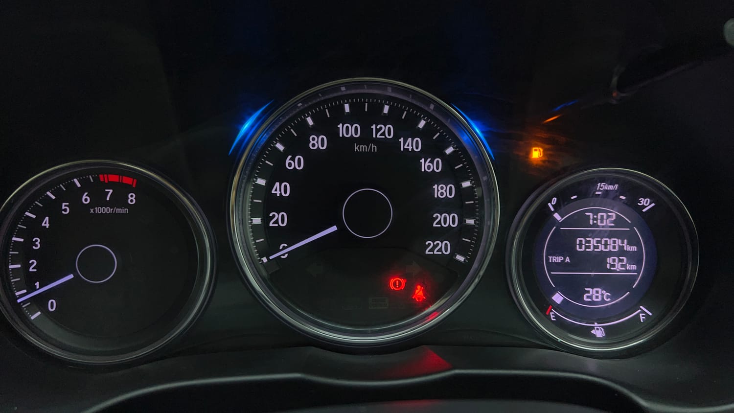 Used 2019 Honda City V Petrol Petrol Manual interior CLUSTERMETER VIEW