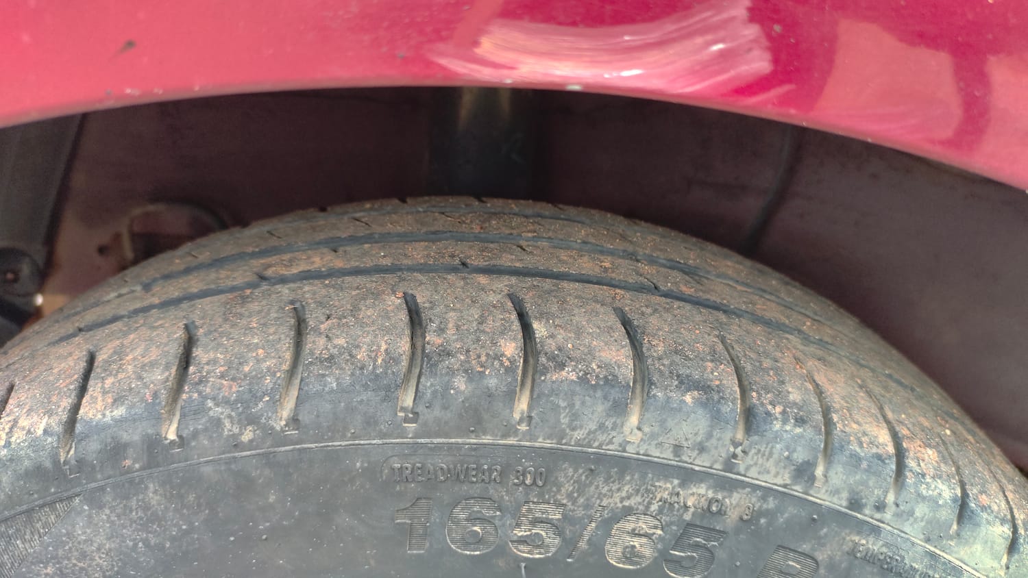 Used 2017 Hyundai Xcent SX 1.2 Petrol Manual tyres RIGHT REAR TYRE TREAD VIEW