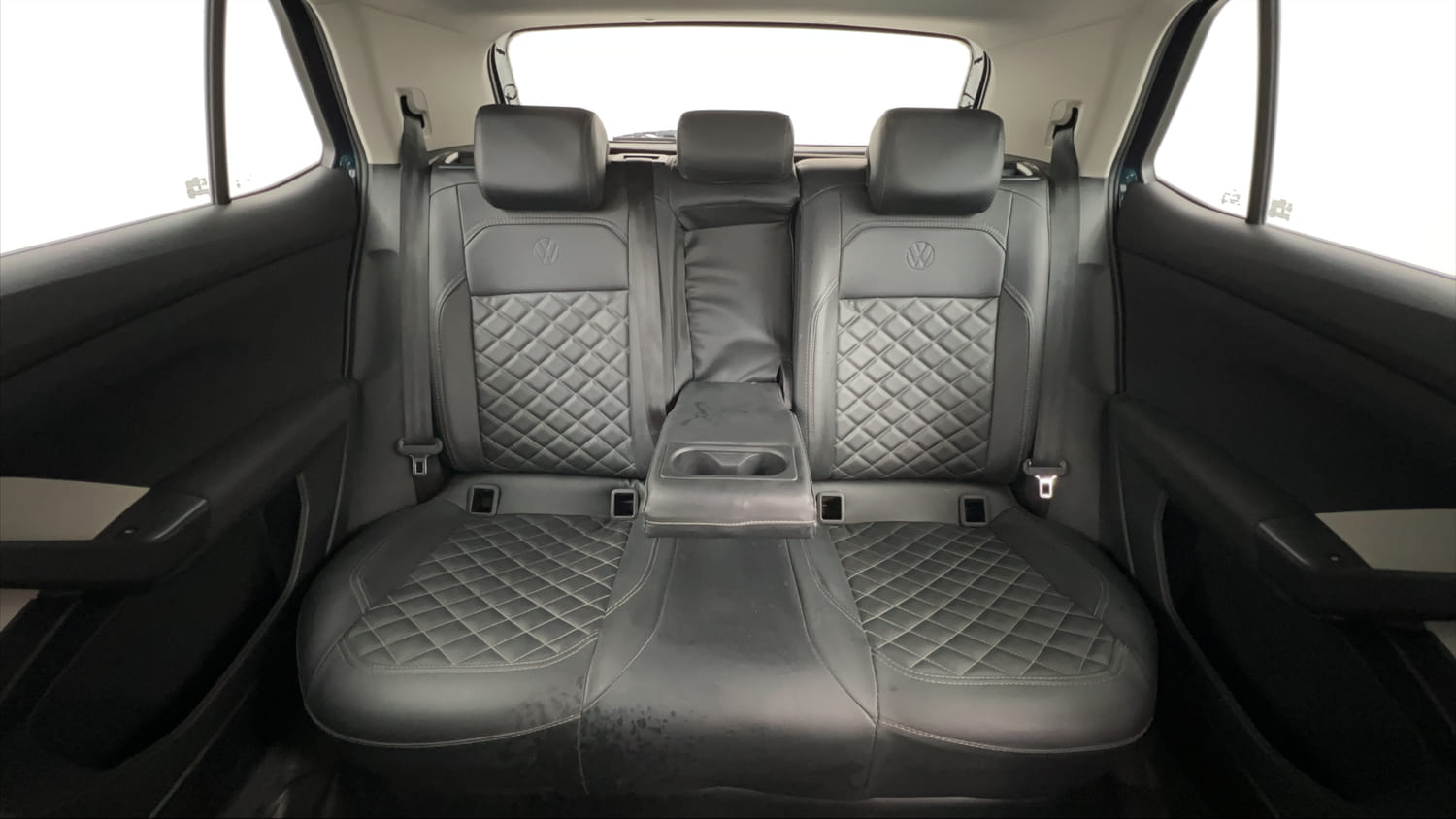 Used 2025 Volkswagen Taigun Highline 1.0 TSI MT Petrol Manual interior REAR SEAT CONDITION VIEW