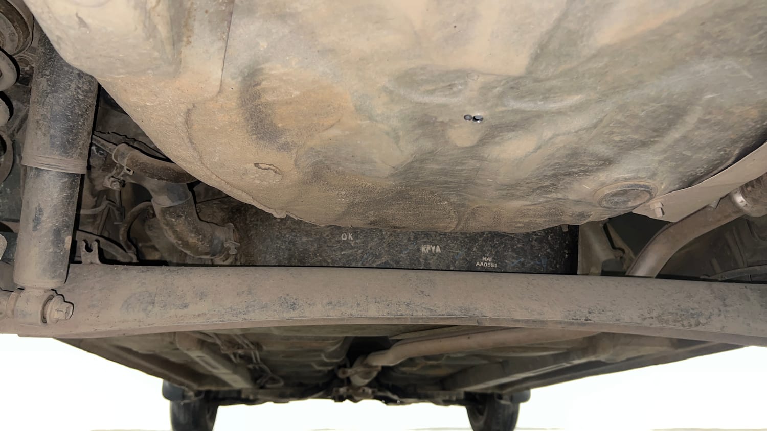 Used 2015 Hyundai i10 Magna 1.1 iRDE2 Petrol Manual extra REAR UNDERBODY VIEW (TAKEN FROM REAR)