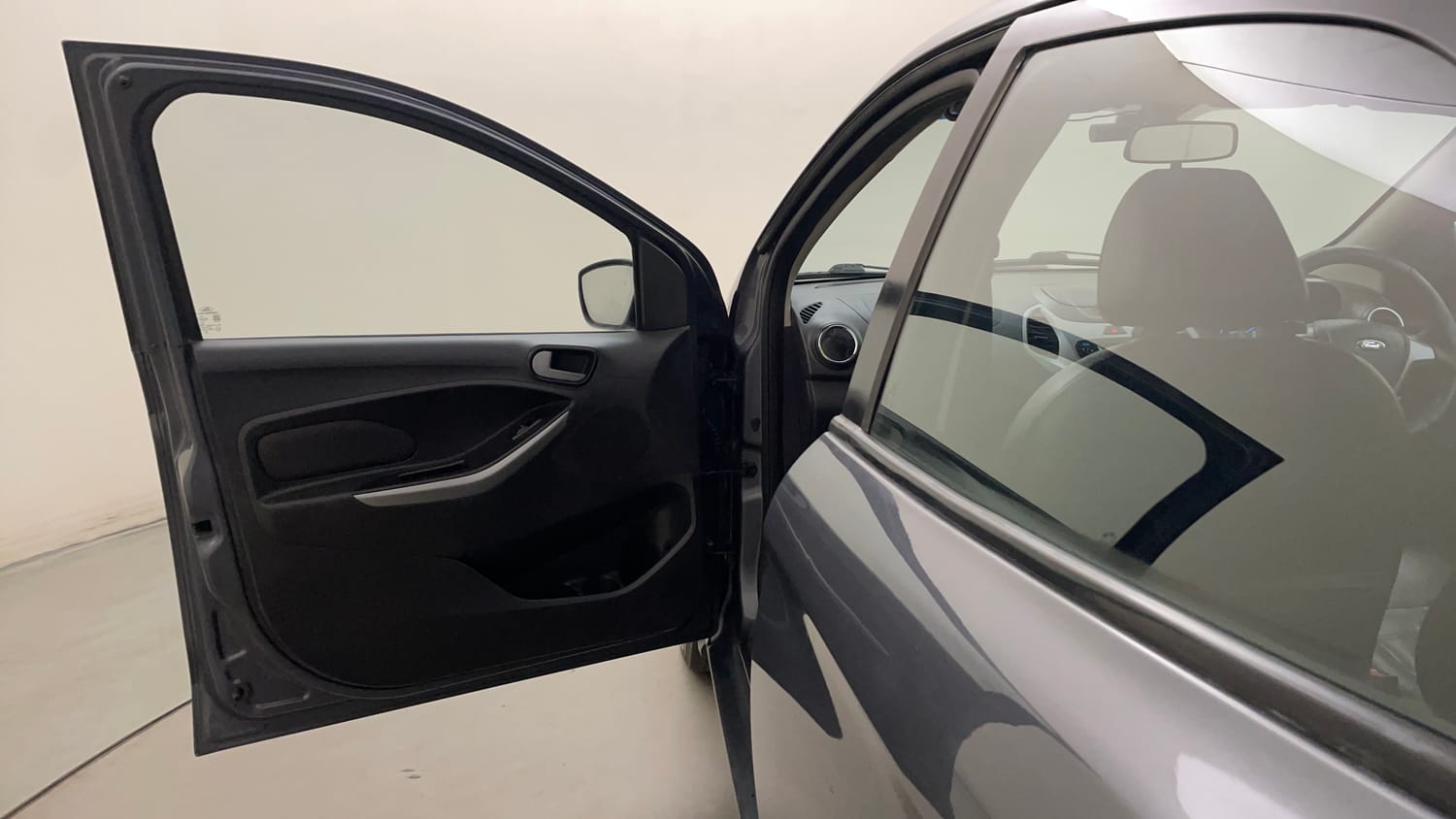 Used 2015 Ford Figo Trend 1.2 Ti-VCT Petrol Manual interior LEFT FRONT DOOR OPEN VIEW