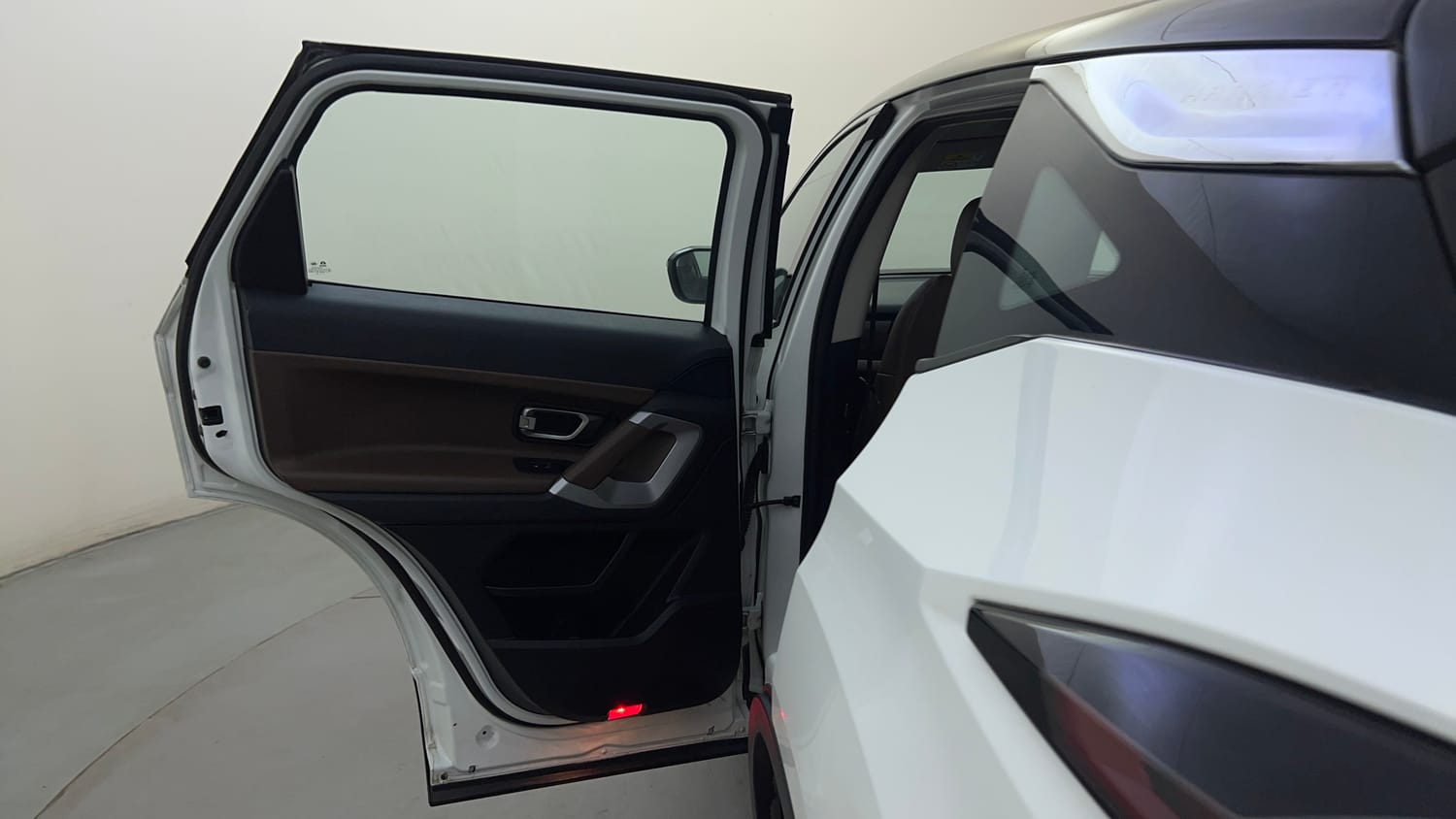 Used 2021 Tata Harrier XZA Plus Dual Tone Diesel Automatic interior LEFT REAR DOOR OPEN VIEW