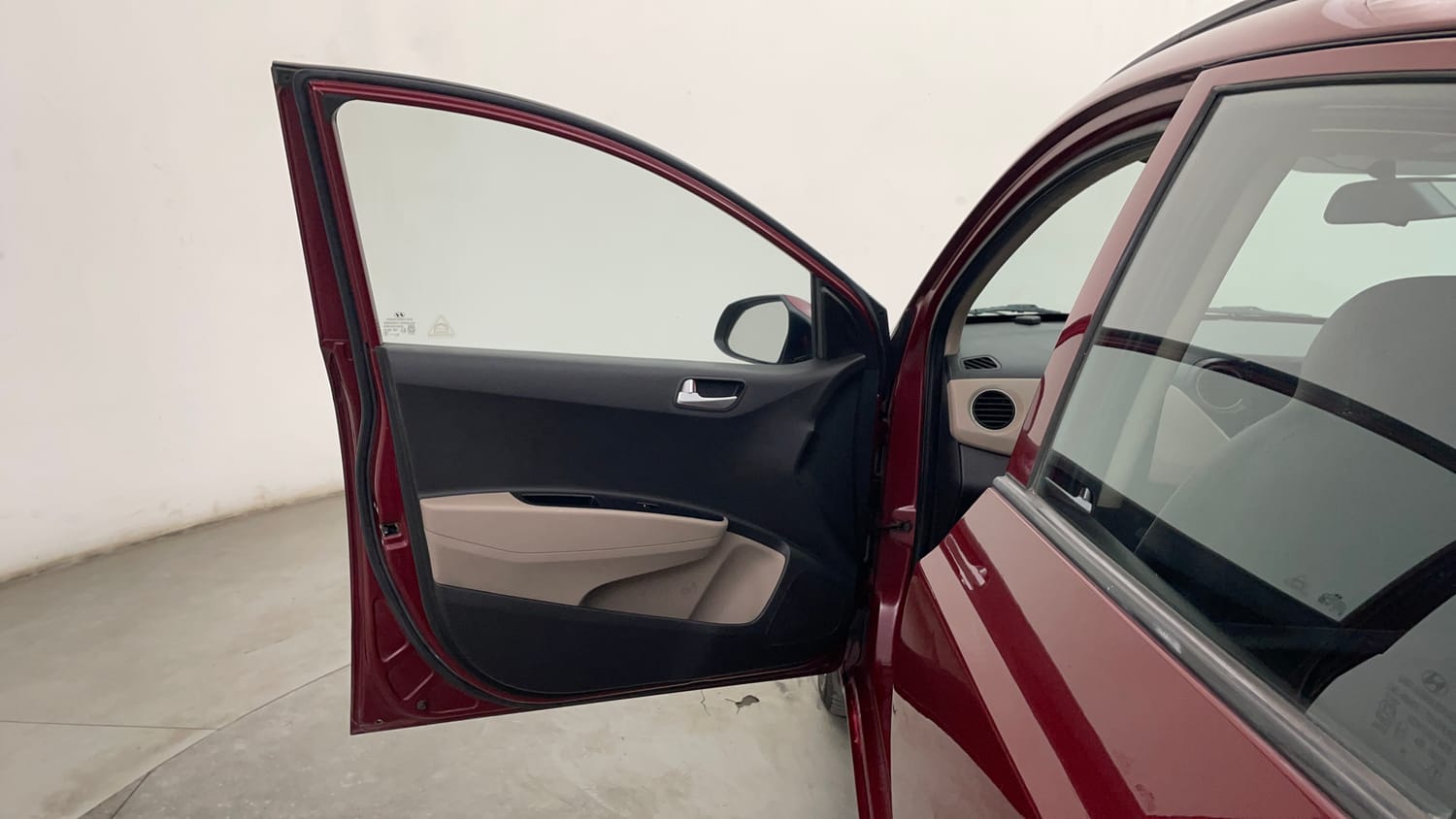 Used 2014 Hyundai Grand i10 Asta AT 1.2 Kappa VTVT Petrol Automatic interior LEFT FRONT DOOR OPEN VIEW