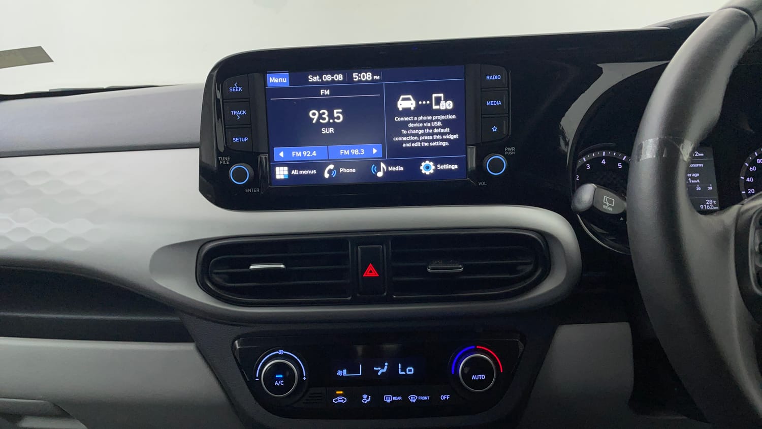 Used 2024 Hyundai Grand i10 Nios Asta 1.2 Kappa AMT Petrol Automatic interior MUSIC SYSTEM & AC CONTROL VIEW
