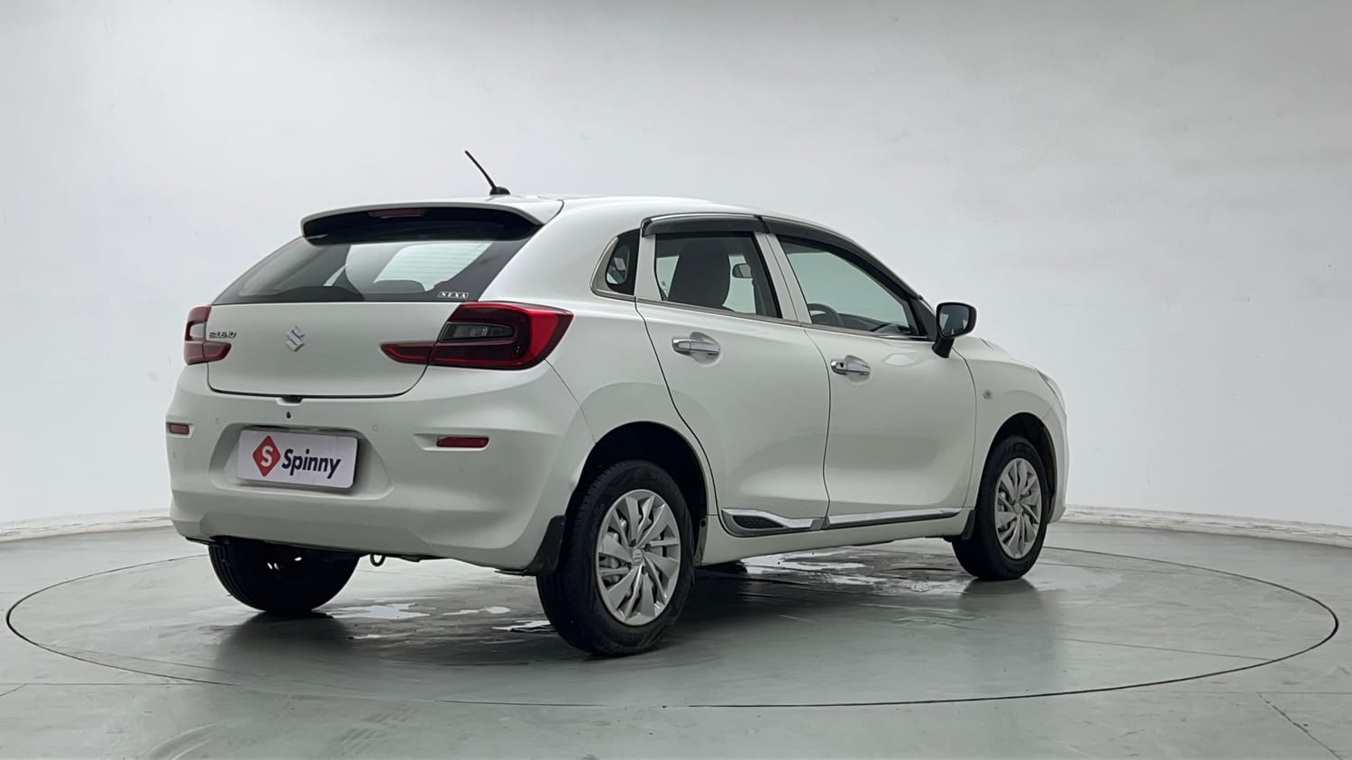 Used 2024 Maruti Suzuki Baleno Sigma MT Petrol Manual exterior RIGHT REAR CORNER VIEW