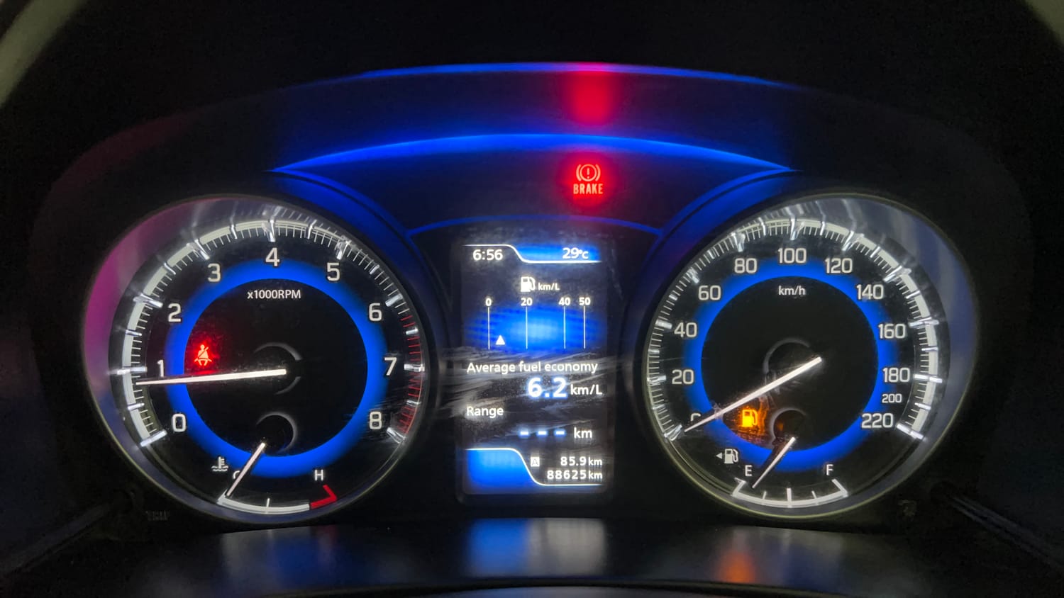 Used 2019 Maruti Suzuki Baleno Zeta 1.2 Petrol Manual interior CLUSTERMETER VIEW