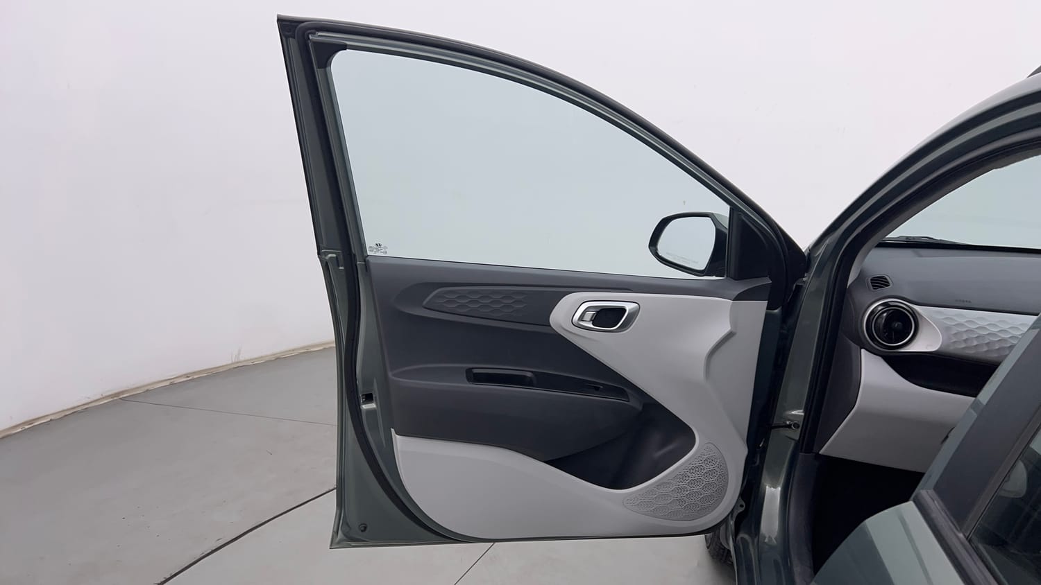 Used 2023 Hyundai Grand i10 Nios Sportz 1.2 Kappa VTVT Petrol Manual interior LEFT FRONT DOOR OPEN VIEW