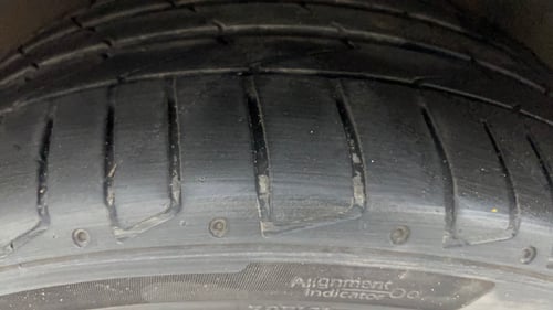 Used 2023 Audi A4 Technology 40 TFSI Petrol Automatic tyres LEFT FRONT TYRE TREAD VIEW
