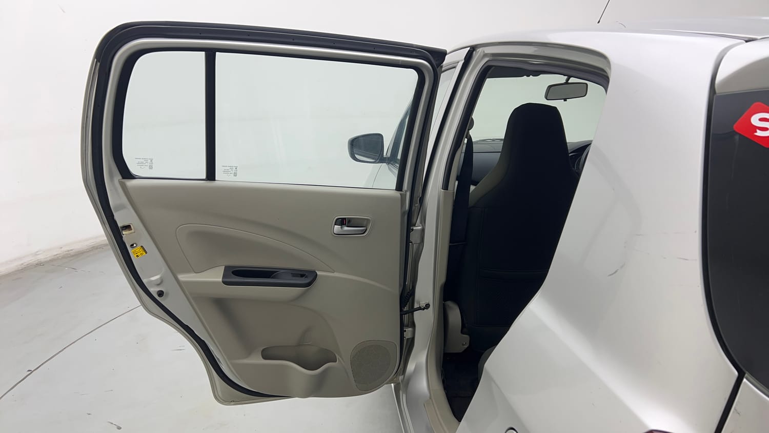 Used 2014 Maruti Suzuki Celerio VXi AMT Petrol Automatic interior LEFT REAR DOOR OPEN VIEW