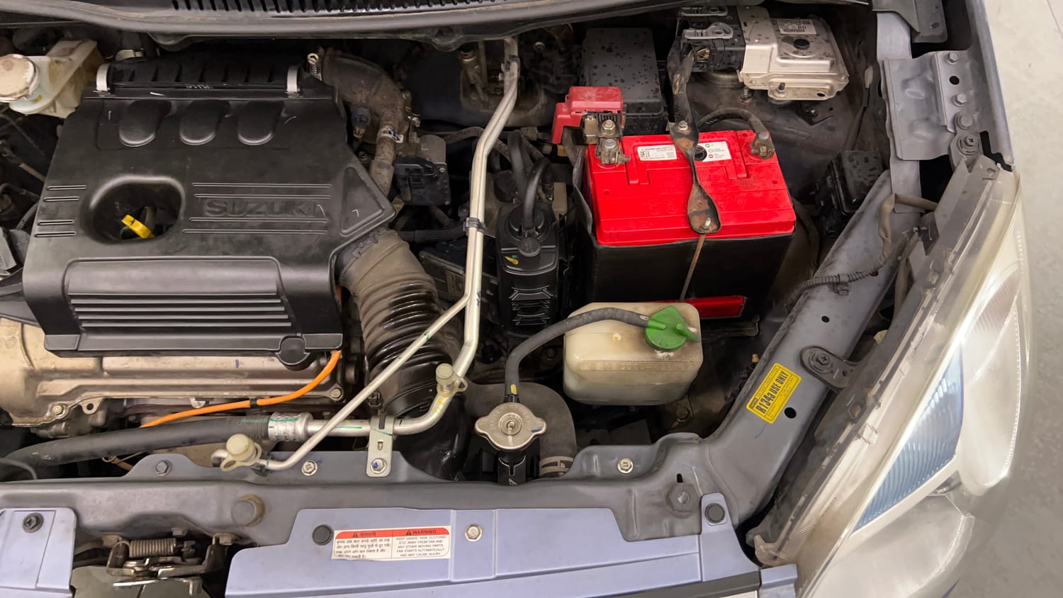 Used 2016 Maruti Suzuki Wagon R 1.0 VXI AMT Petrol Automatic engine ENGINE LEFT SIDE VIEW