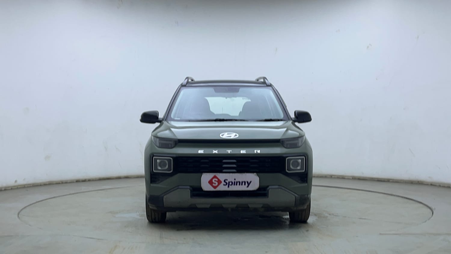 Used 2023 Hyundai Exter SX (O) Connect 1.2 AMT Dual Tone Petrol Automatic exterior FRONT VIEW
