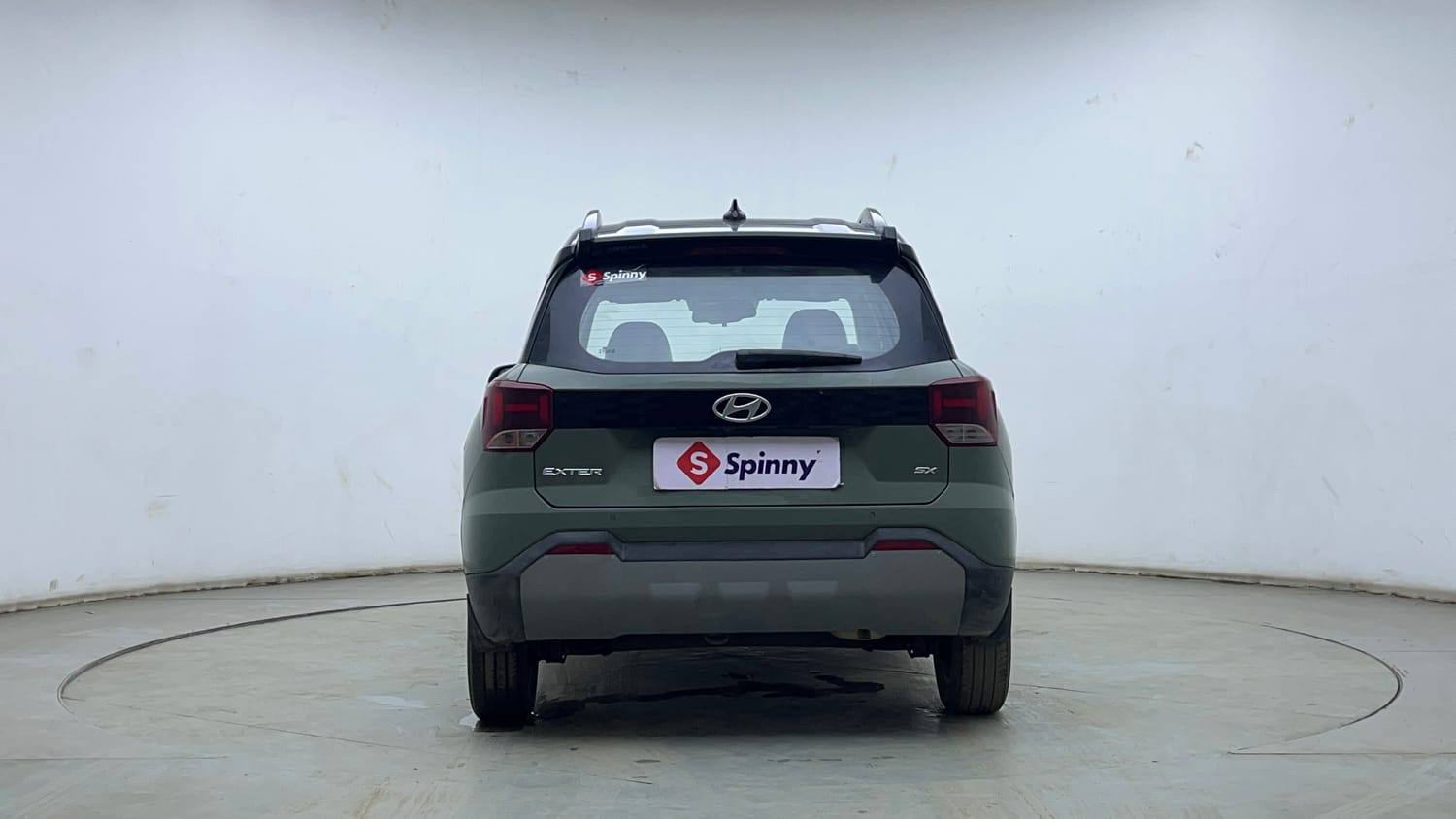 Used 2023 Hyundai Exter SX (O) Connect 1.2 AMT Dual Tone Petrol Automatic exterior BACK VIEW