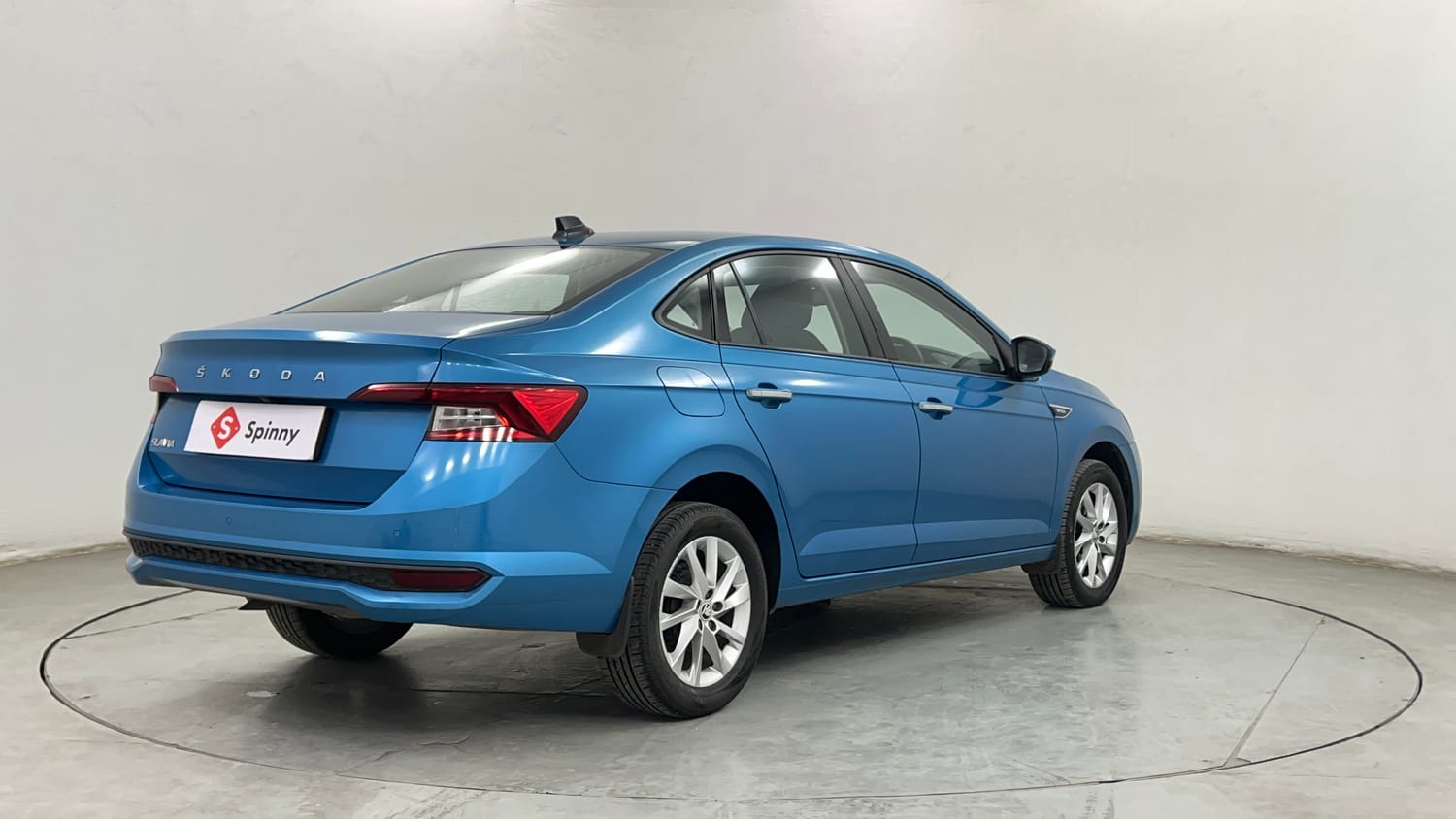 Used 2024 Skoda Slavia Ambition 1.0L TSI AT Petrol Automatic exterior RIGHT REAR CORNER VIEW