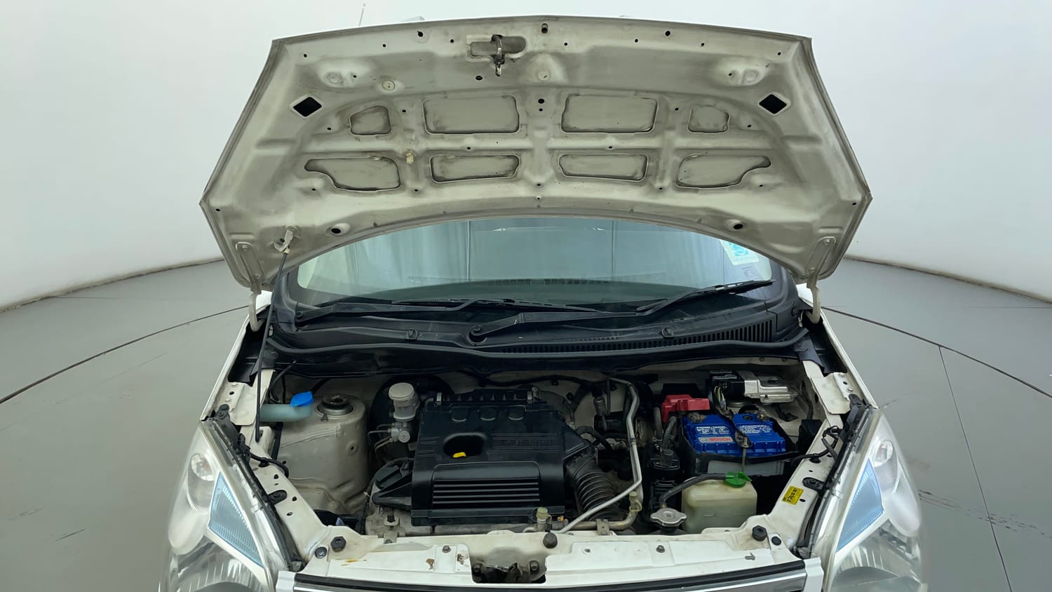 Used 2018 Maruti Suzuki Wagon R 1.0 VXI AMT Petrol Automatic engine ENGINE & BONNET OPEN FRONT VIEW