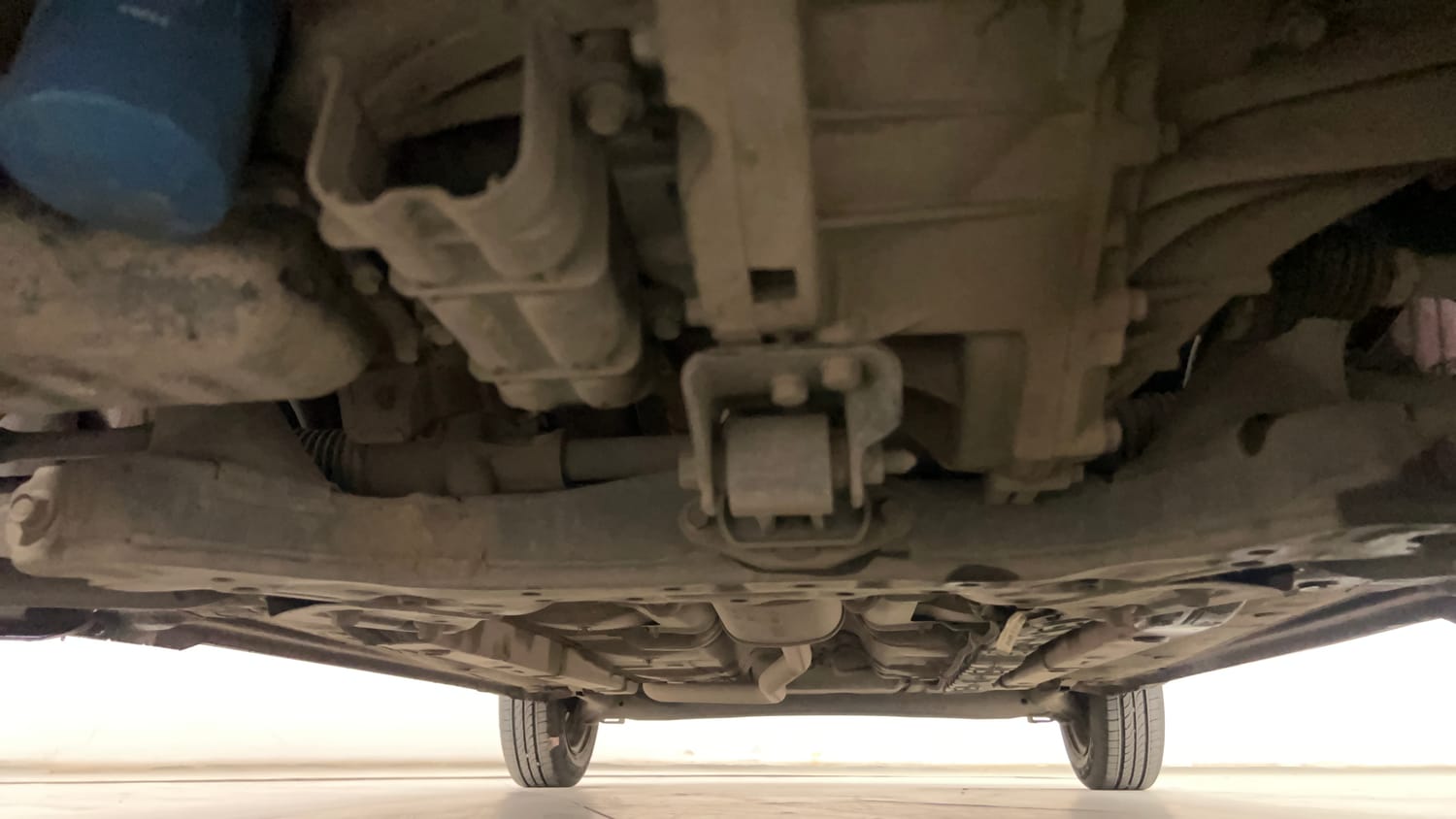 Used 2019 Hyundai Grand i10 Magna 1.2 Kappa VTVT CNG Cng Manual extra FRONT LEFT UNDERBODY VIEW