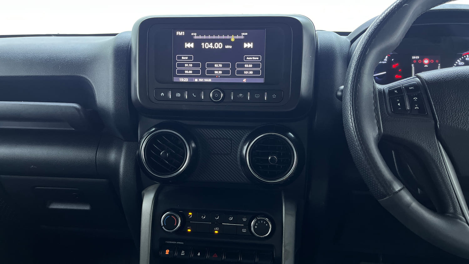 Used 2021 mahindra Thar LX Hard Top Diesel AT 4WD Diesel Automatic interior MUSIC SYSTEM & AC CONTROL VIEW