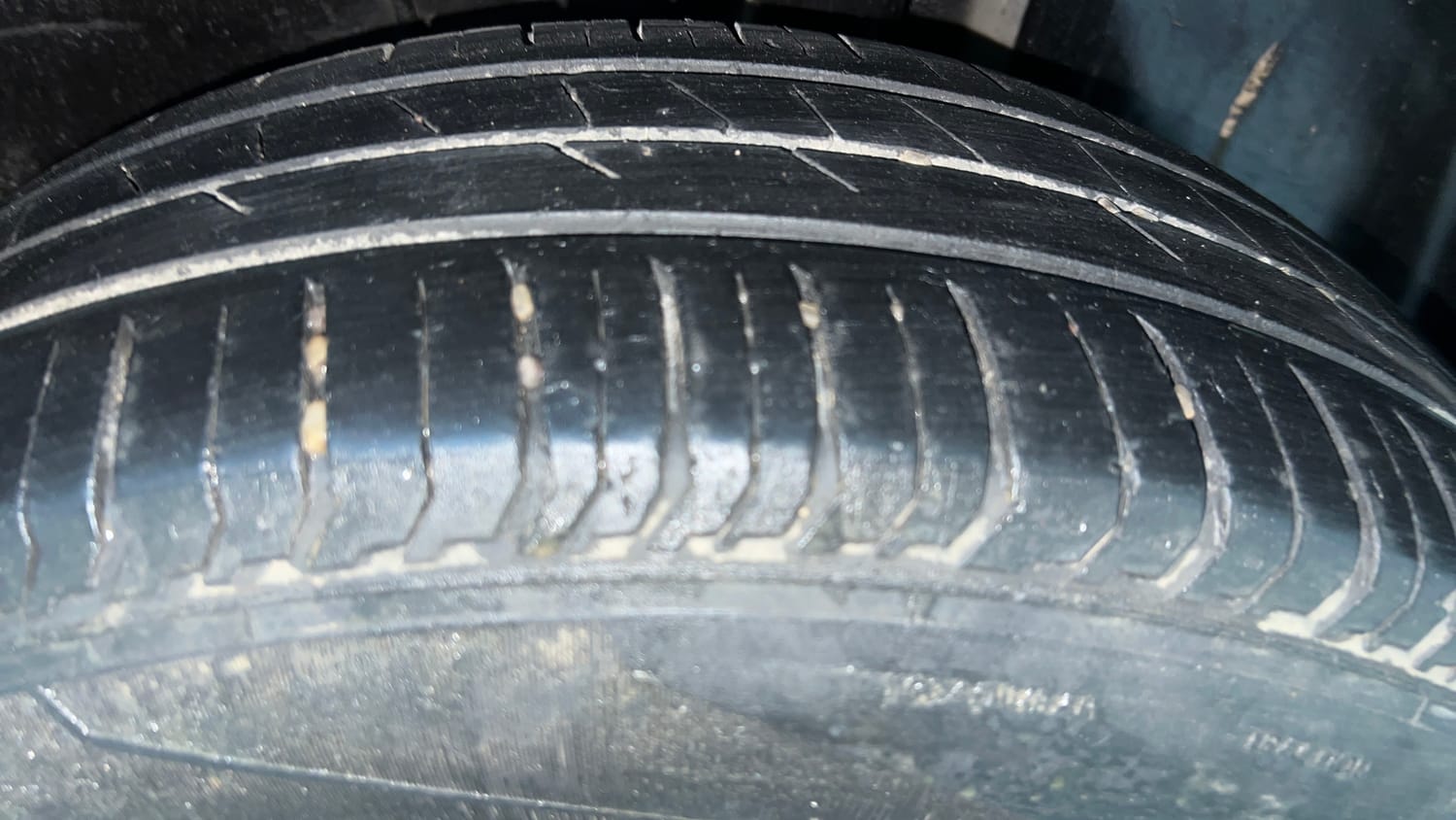 Used 2023 Tata Punch Adventure RHYTHM PACK MT Petrol + CNG (Outside Fitted) Cng Manual tyres LEFT REAR TYRE TREAD VIEW