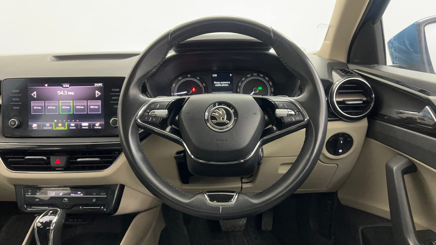 Used 2024 Skoda Slavia Ambition 1.0L TSI AT Petrol Automatic interior STEERING VIEW