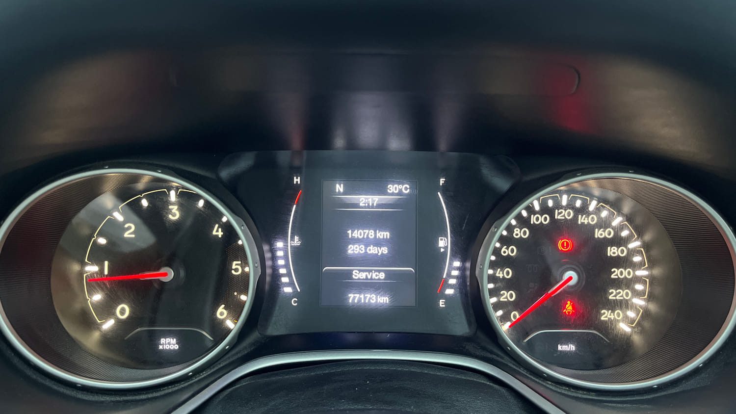Used 2018 Jeep Compass Limited (O) 2.0 Diesel Diesel Manual interior CLUSTERMETER VIEW