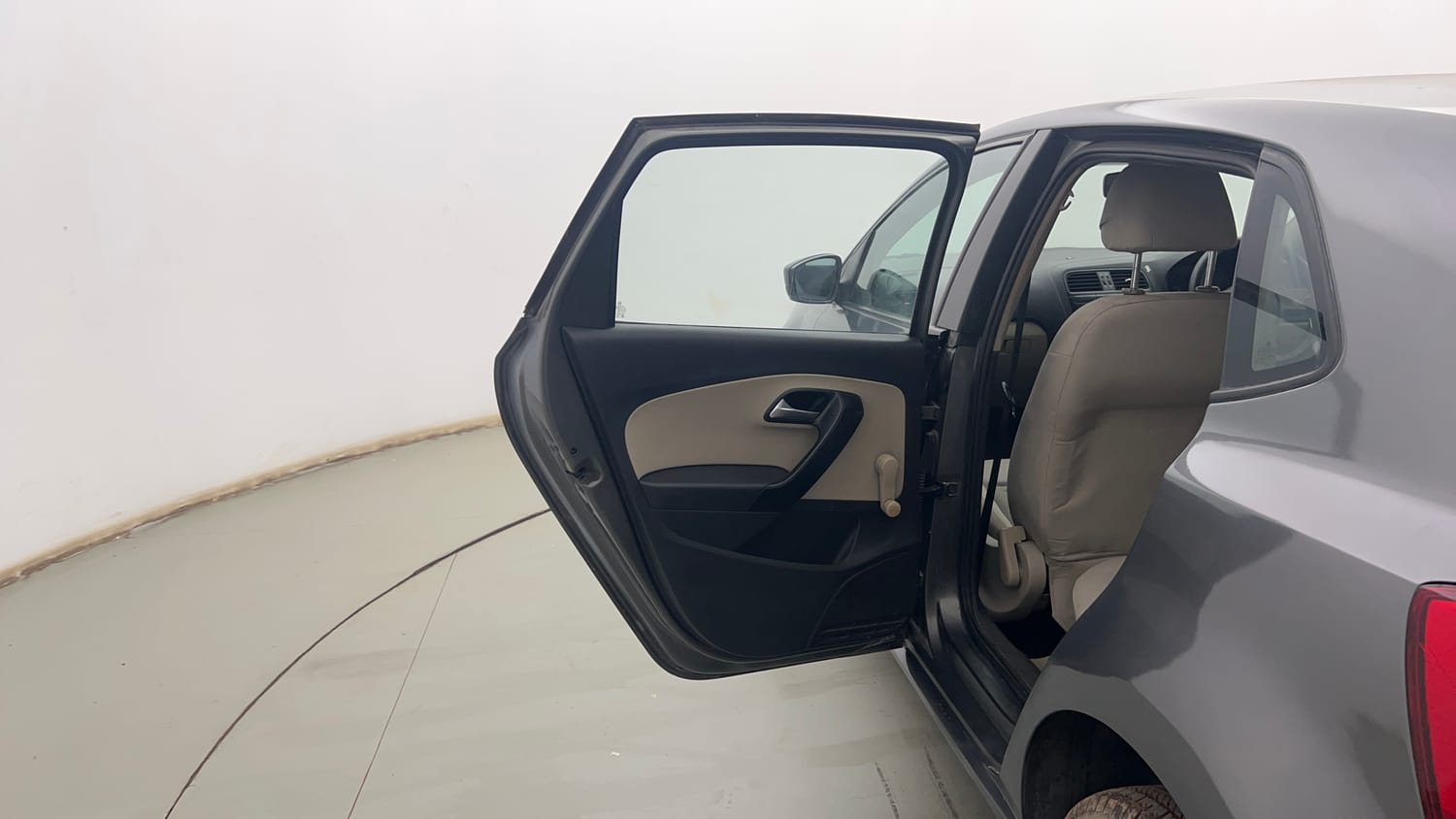 Used 2013 Volkswagen Polo Trendline 1.2L (P) Petrol Manual interior LEFT REAR DOOR OPEN VIEW