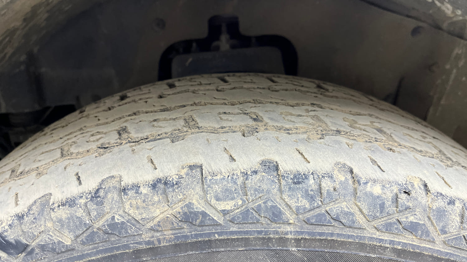 Used 2021 mahindra Thar LX Hard Top Diesel AT 4WD Diesel Automatic tyres LEFT FRONT TYRE TREAD VIEW