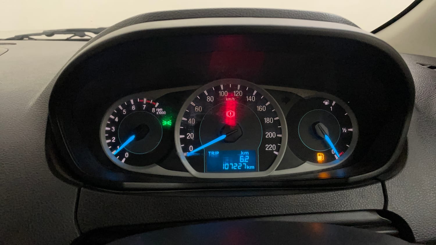 Used 2016 Ford Figo Trend 1.2 Ti-VCT Petrol Manual interior CLUSTERMETER VIEW