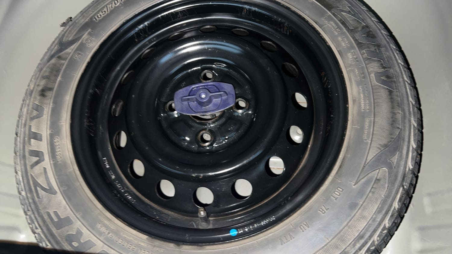 Used 2020 Maruti Suzuki Wagon R 1.0 VXi (O) 1.0 AMT Petrol Automatic tyres SPARE TYRE VIEW