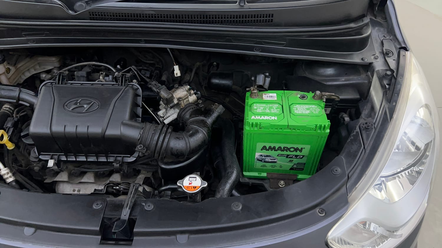Used 2015 Hyundai i10 Magna 1.1 iRDE2 Petrol Manual engine ENGINE LEFT SIDE VIEW