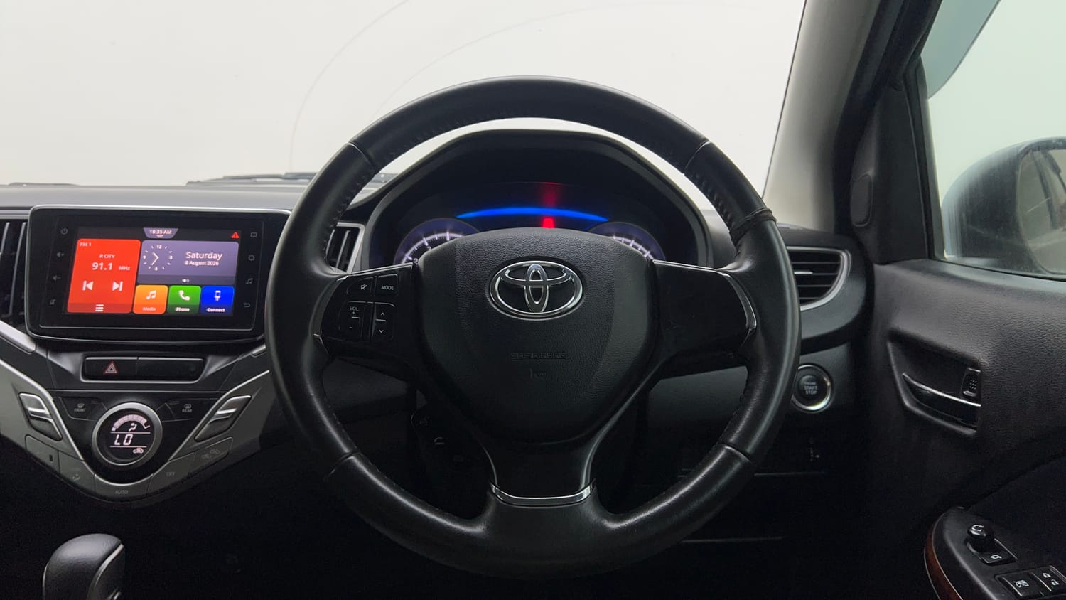 Used 2020 Toyota Glanza V CVT Petrol Automatic interior STEERING VIEW