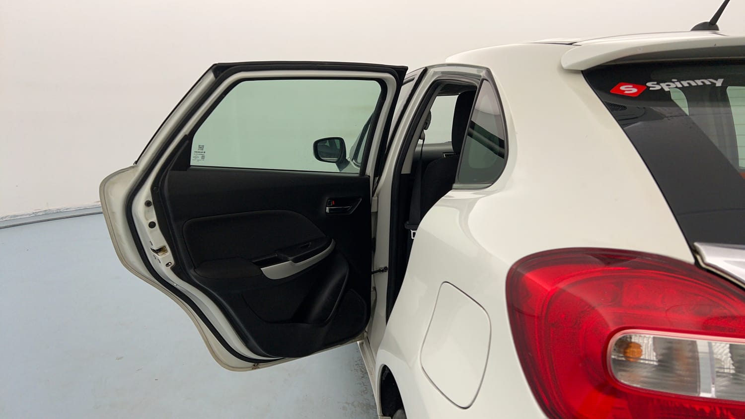 Used 2019 Maruti Suzuki Baleno Zeta 1.2 Petrol Manual interior LEFT REAR DOOR OPEN VIEW